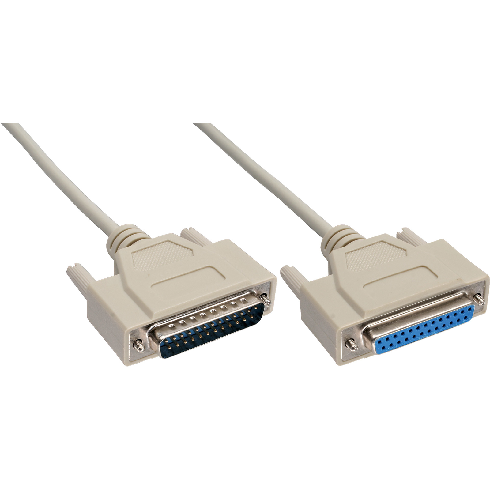 InLine Serial Extension 25-pin Plug Socket Molded 11 5m