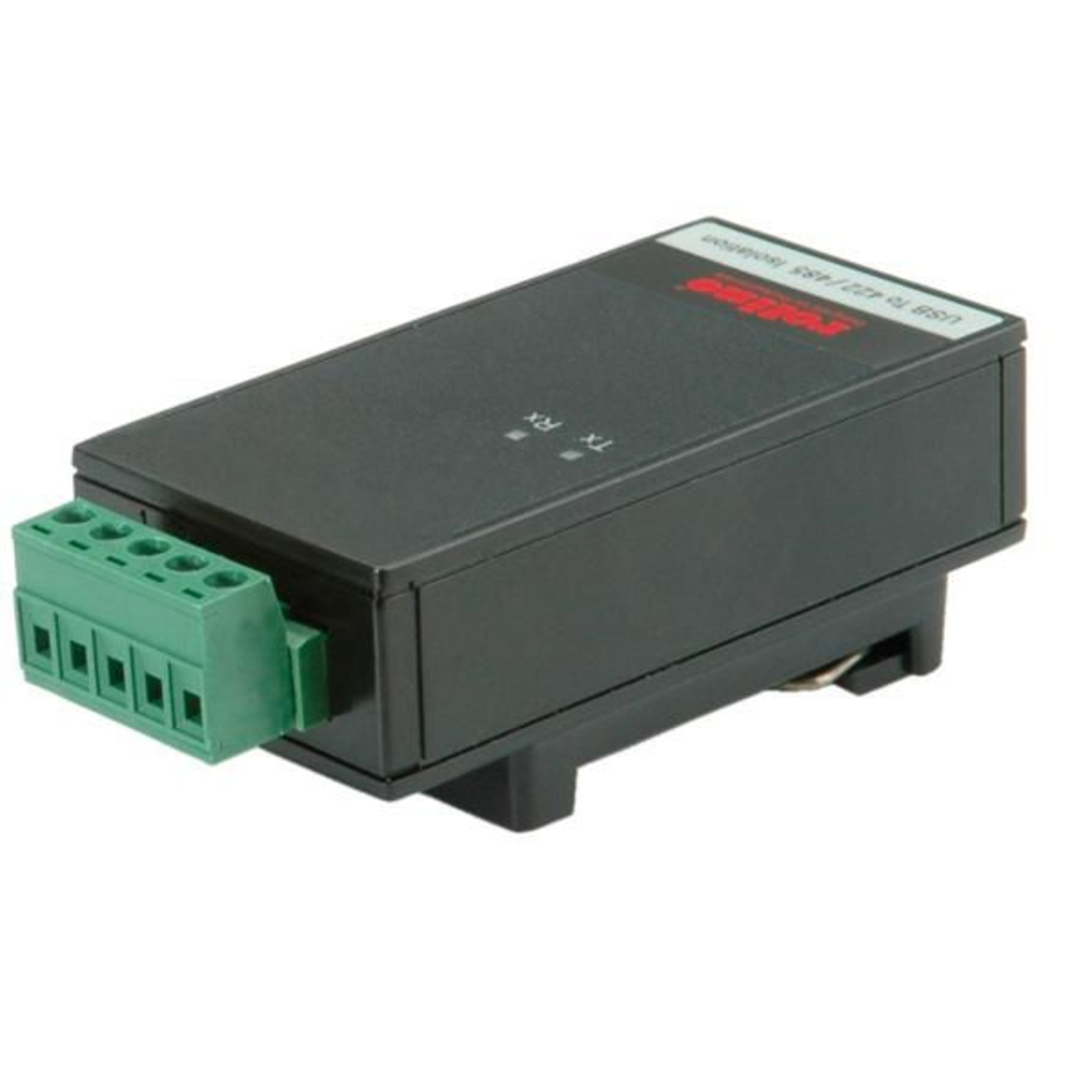 USB 2.0 to RS422-485 Adapter for DIN Rail Black