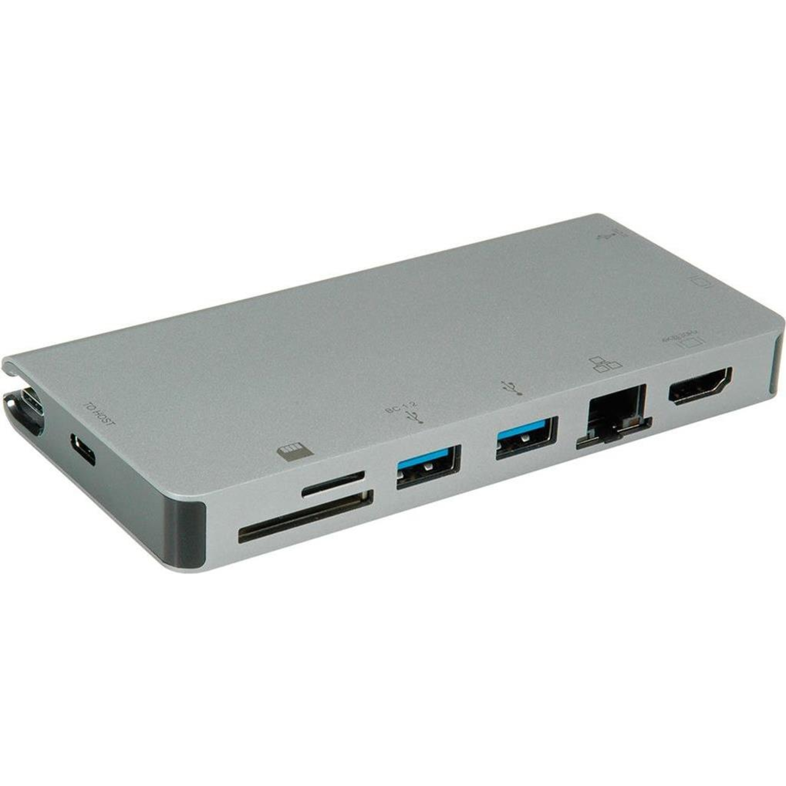 ROLINE 12.02.1022 Wired USB 3.2 Gen 1 3.1 Gen 1 Type-C 10,100,1000 Mbits Grey