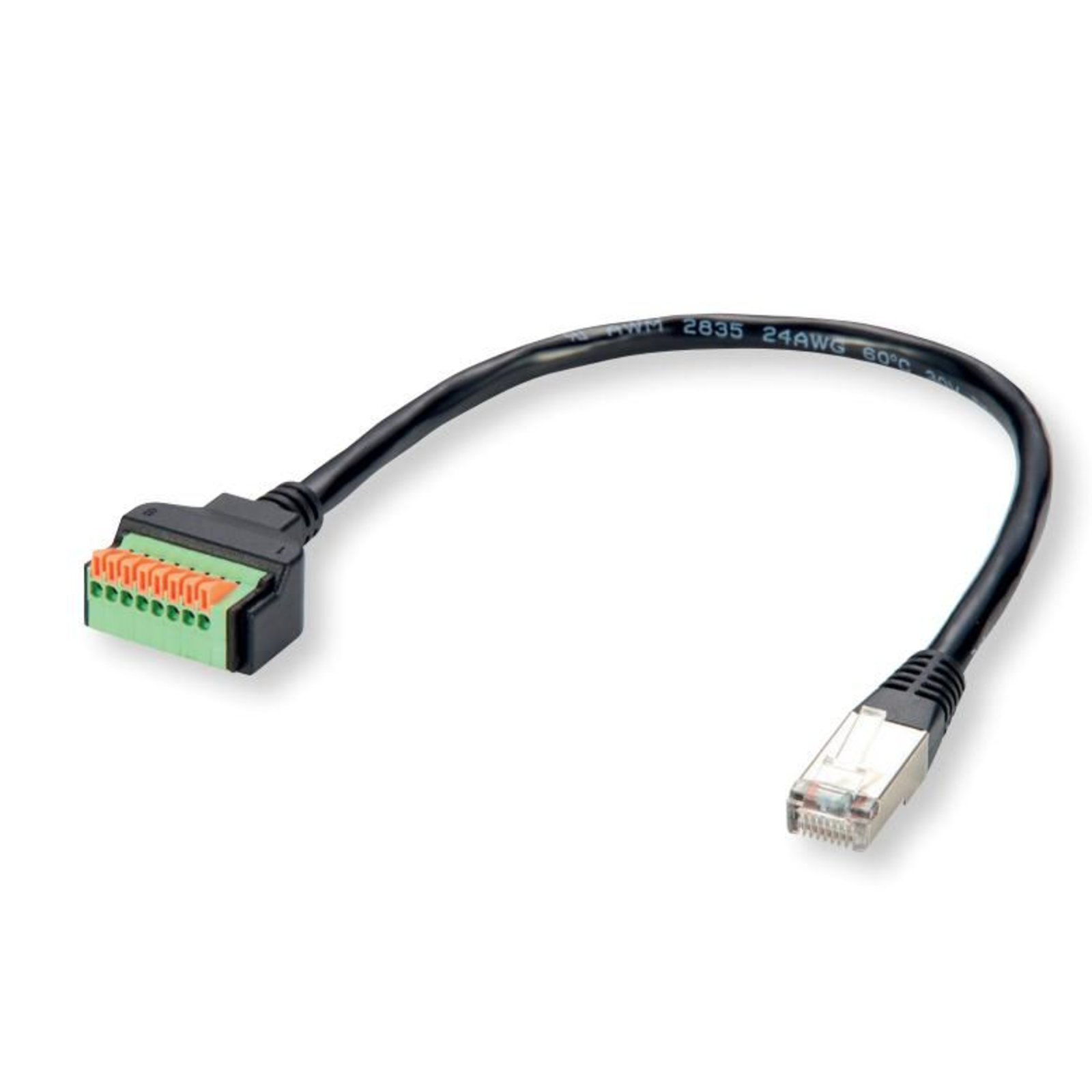 ROLINE Cable Adapter RJ45 ST Push Terminal Block Adapter Network