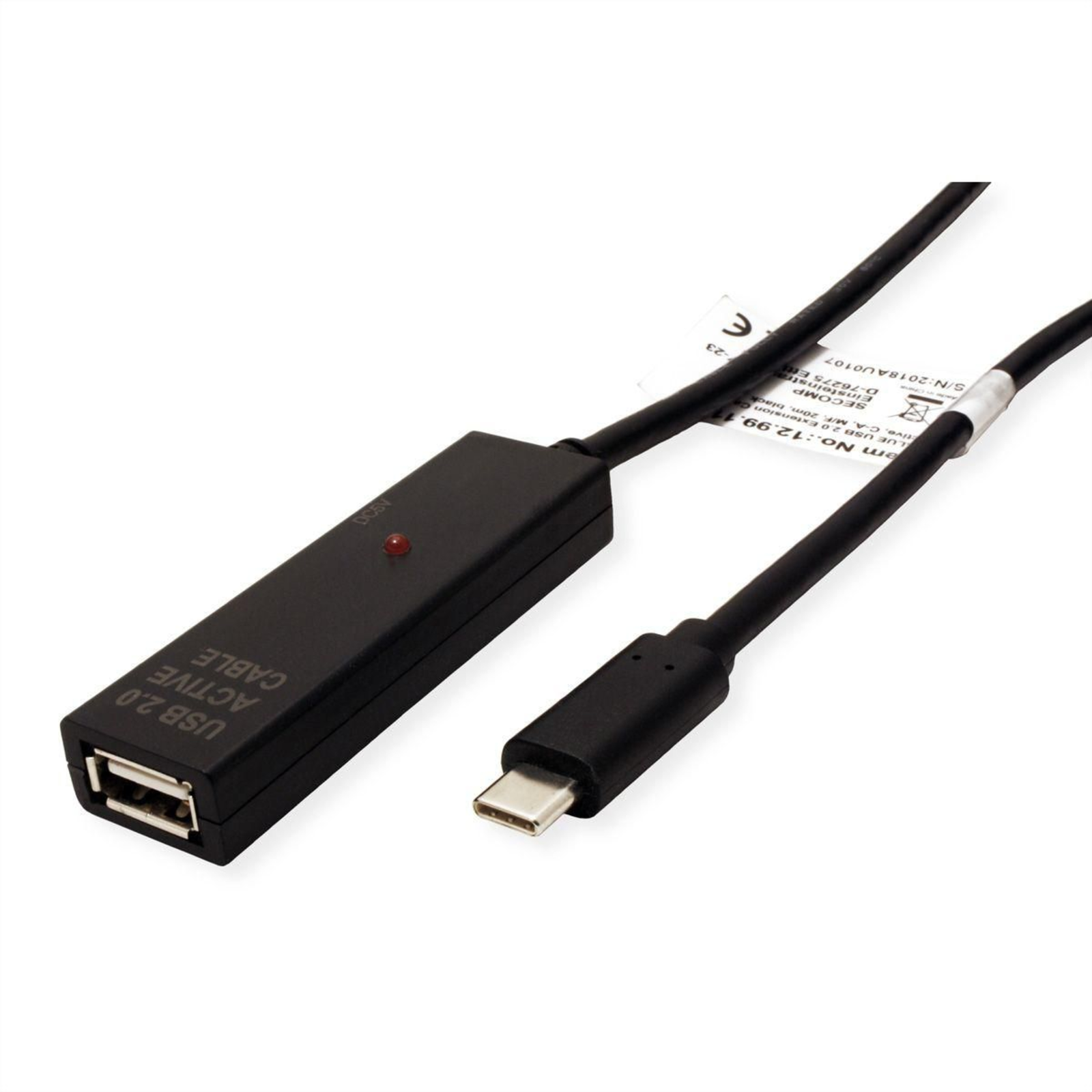 Value KVM Extension Cable 15.00 M Black