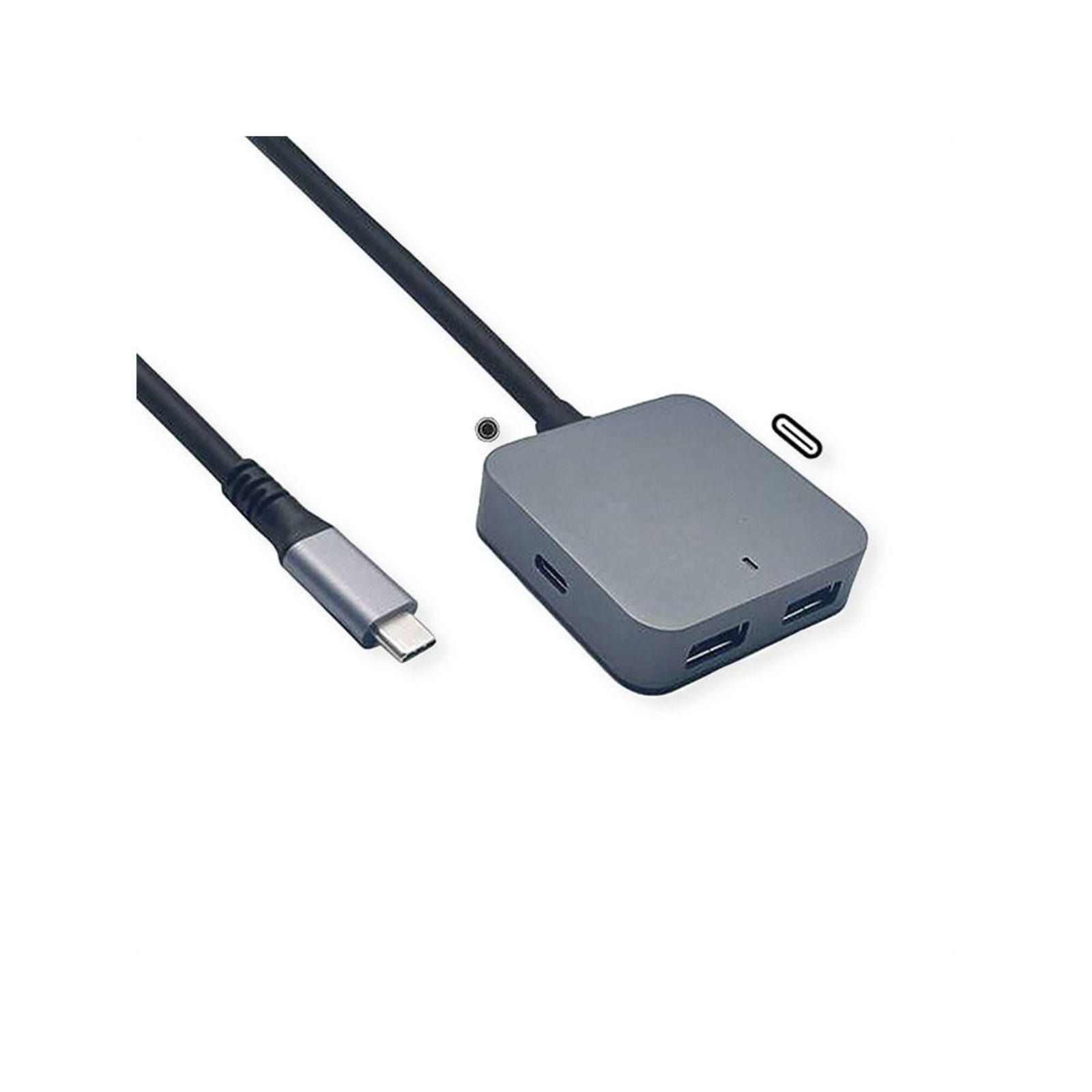 VALUE USB 3.2 Gen 2 Hub 4 Ports (2x USB-A + 2x USB-C) with Extension Cable 3 M