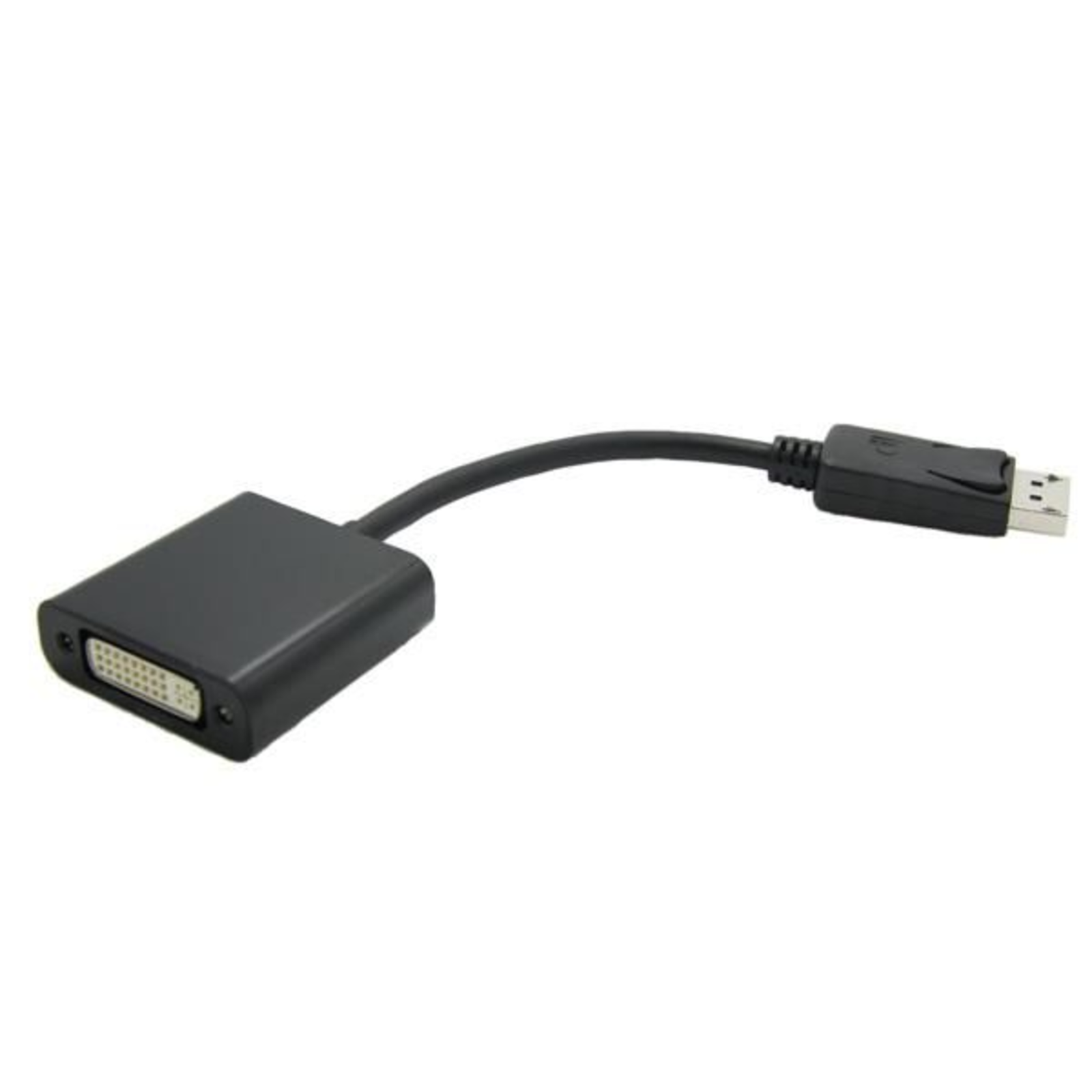 Value DisplayPort DVI Adapter Cable Plug DVI-D 24+1-pin Socket 0.15 M Black DisplayPort-K