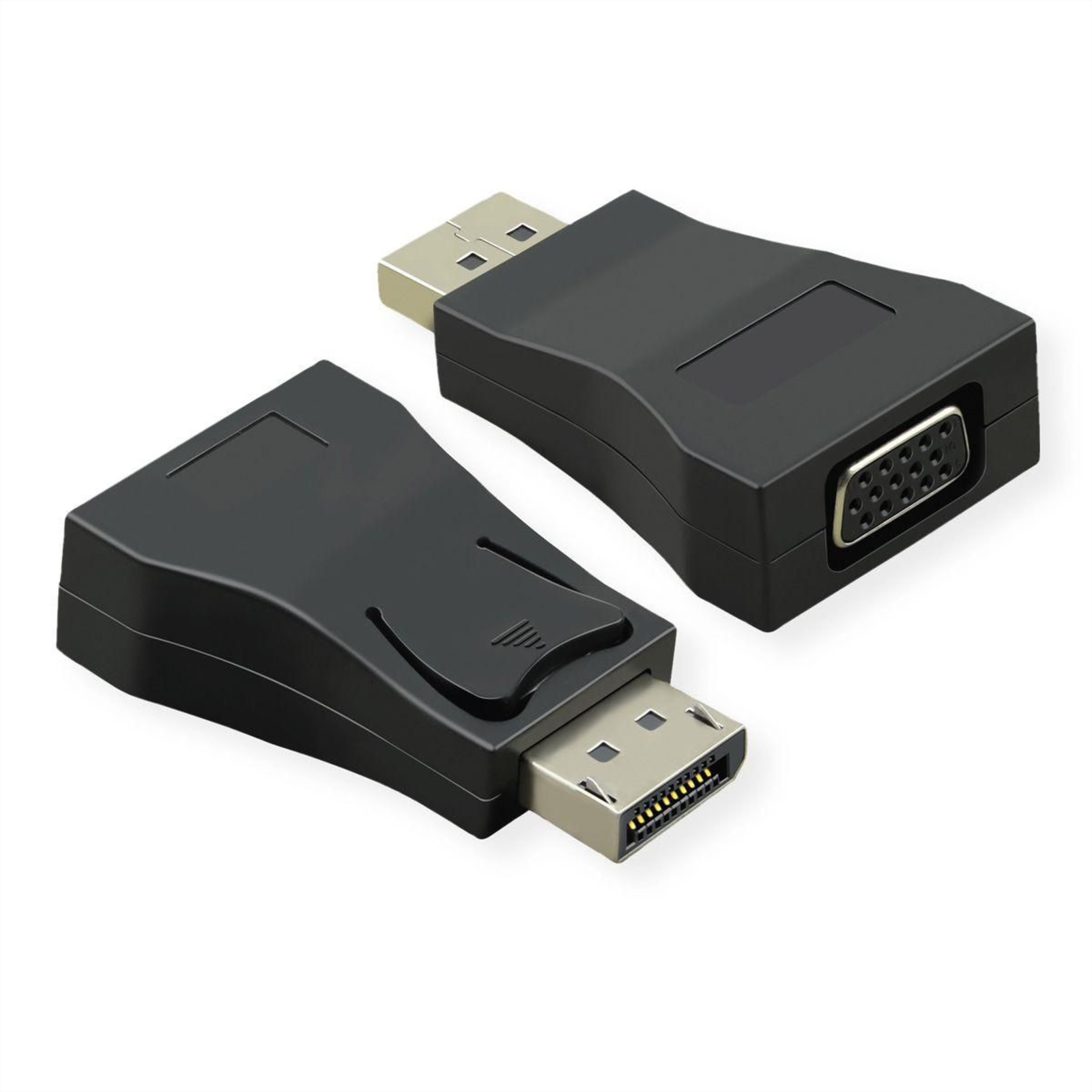 Value 12.99.3156 Adapter (1x DisplayPort Plug 1x VGA Socket) Black