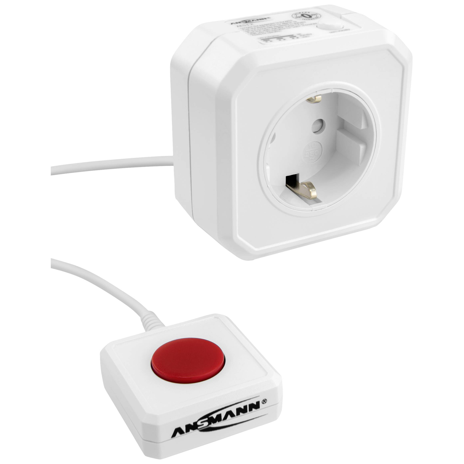 Ansmann 1260-0002 Energy-saving Socket Outlet White Euro Plug 1 Pc.