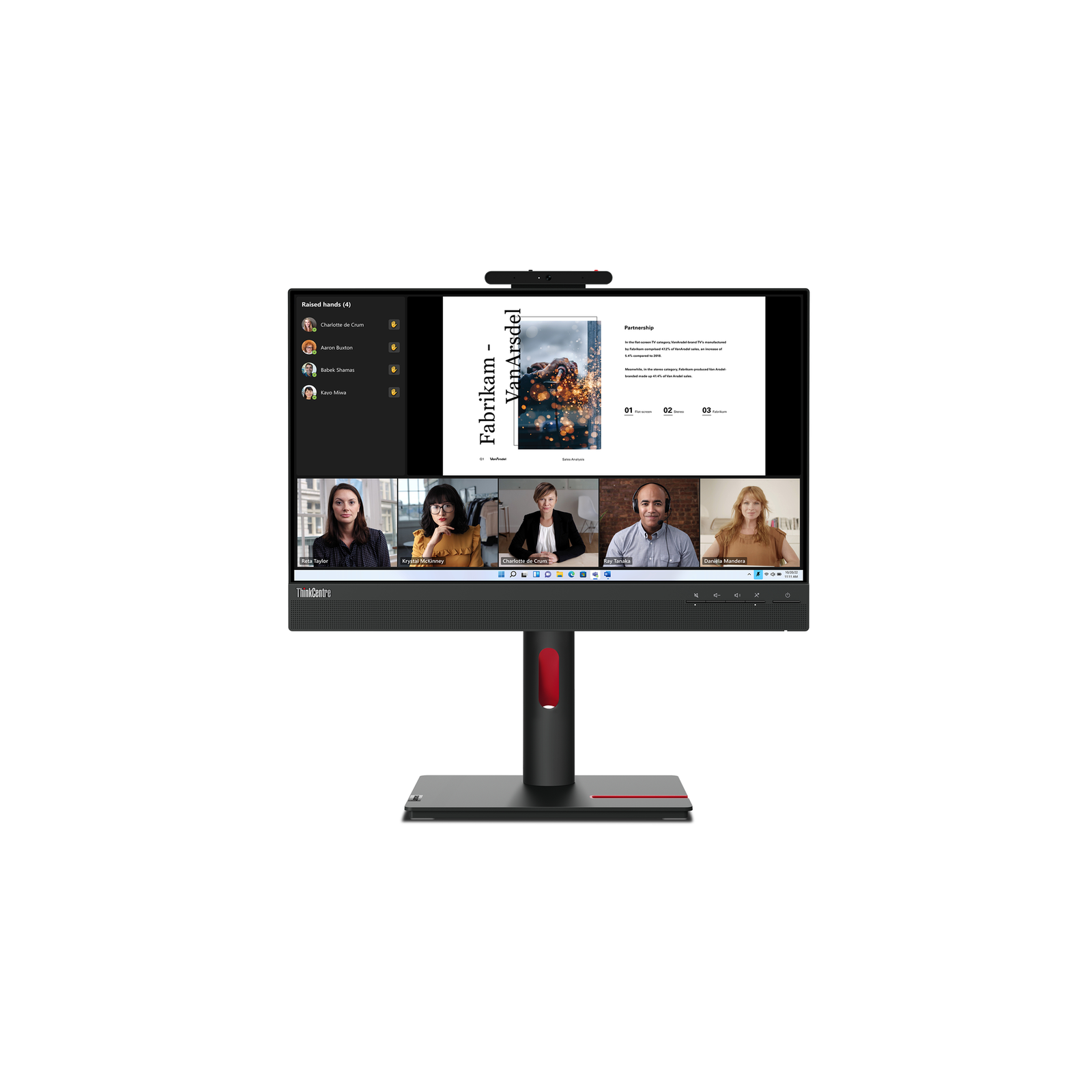 Lenovo ThinkCentre Tiny-in-One 22 Gen 5 22 1920 X 1080 Full HD HDMI DisplayPort 60Hz Pivot Monitor