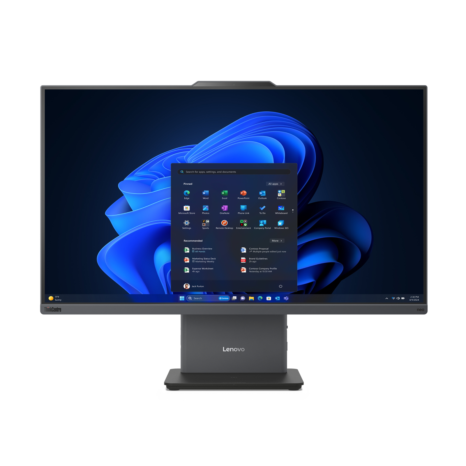 Lenovo ThinkCentre Neo 50a 27 Gen 5 12SB All-in-One 16GB 512GB QWERTZ DE