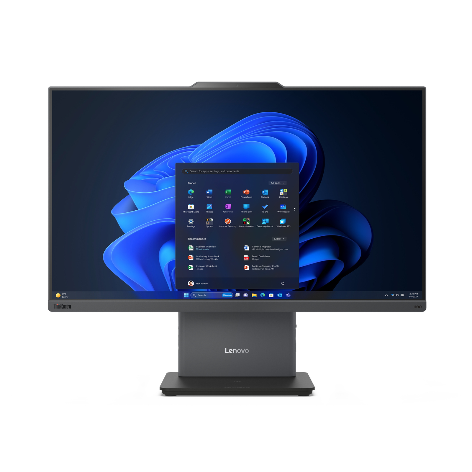 Lenovo ThinkCentre Neo 50a Gen 5 All-in-One I5 13420H 16 GB SSD 512 GB LED 60.5cm 23.8 Inch