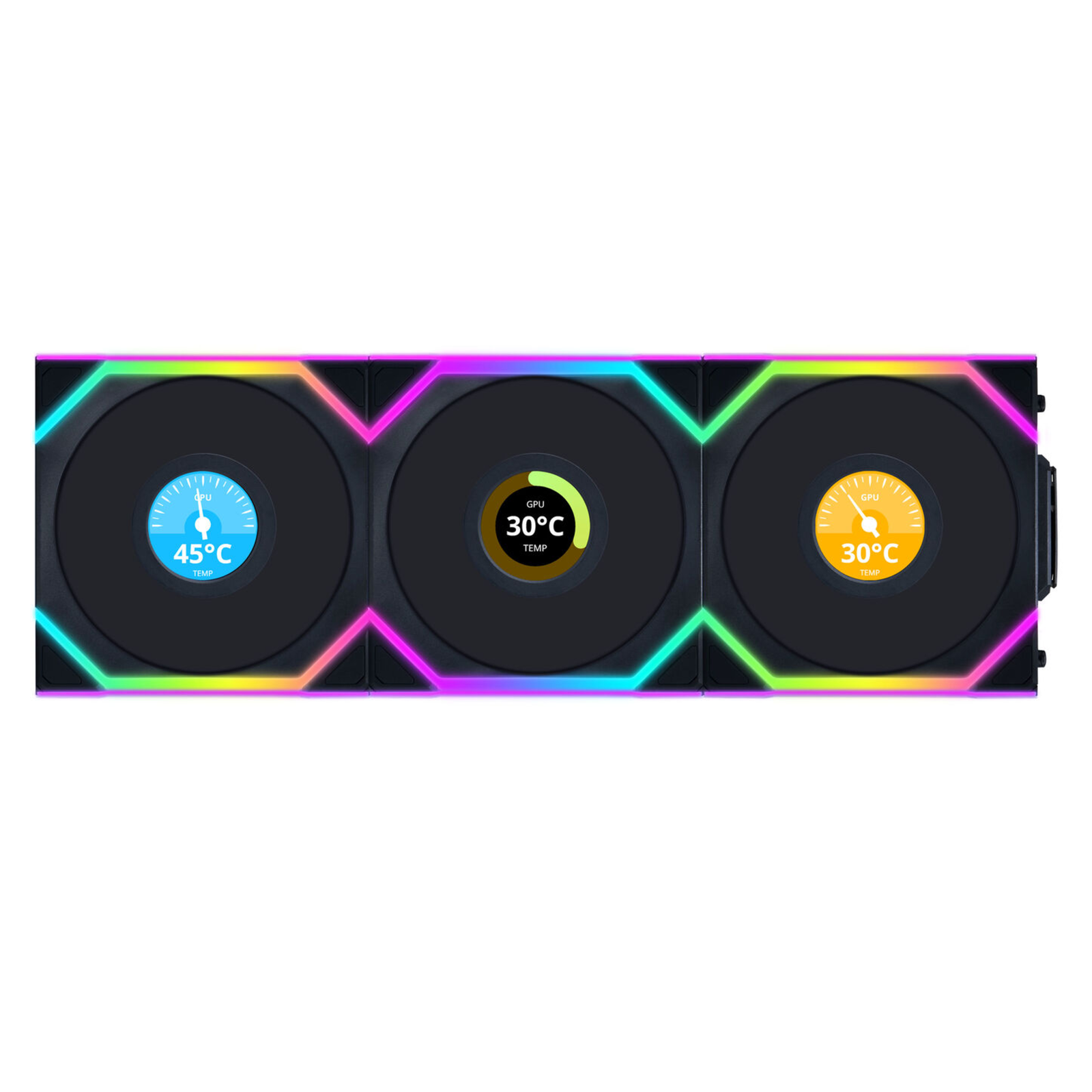 Lian Li UNI FAN SL Wireless LCD 120 ARGB 3-pack Housing Fan