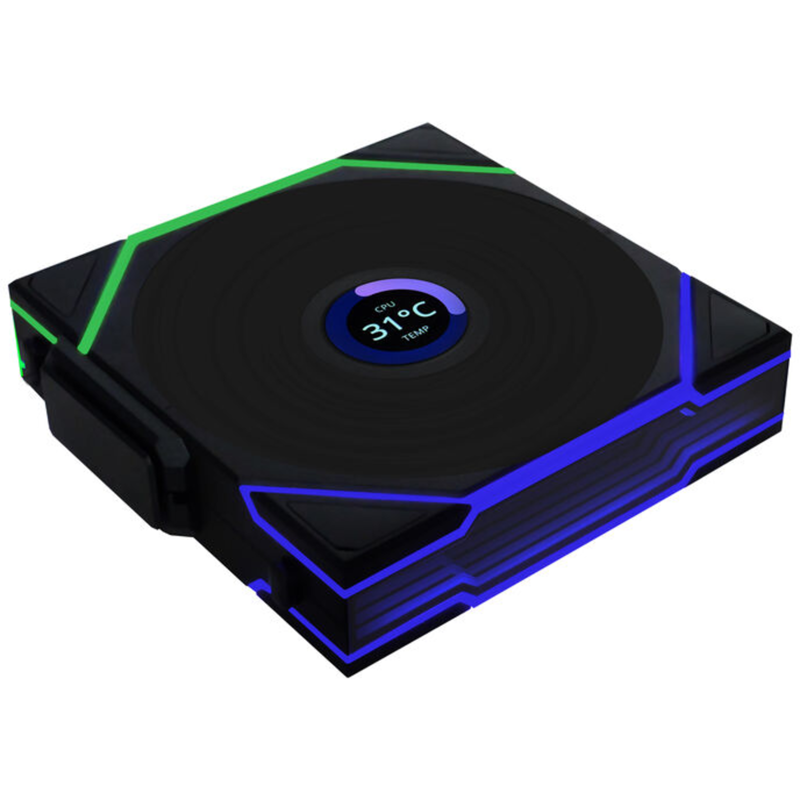 Lian Li Set of 3 Uni Fan TL Wireless LCD RGB Case Fans 12cm (Black)