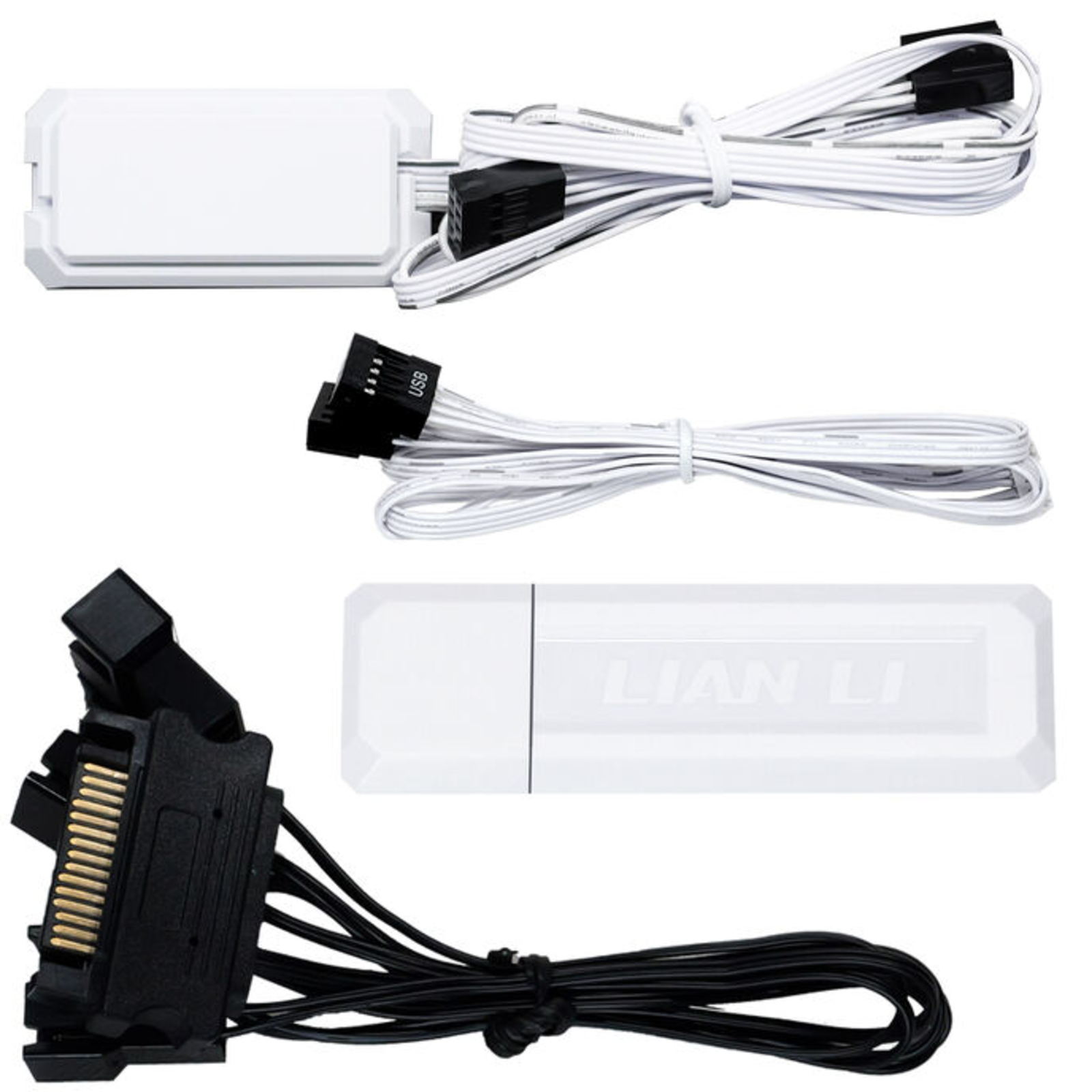 Lian Li Set of 3 Uni Fan TL Wireless LCD RGB Case Fans 12cm (White)