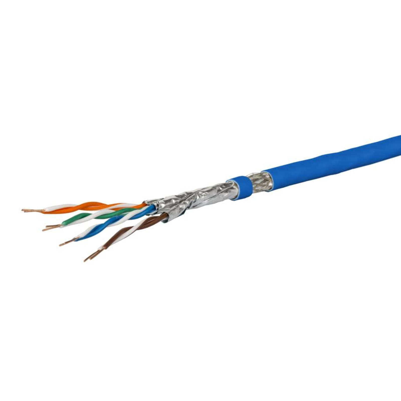 METZ CONNECT Installation Cable Cat 7A S/FTP MC GC1300 Pro22 LSZH Blue 100m Ring