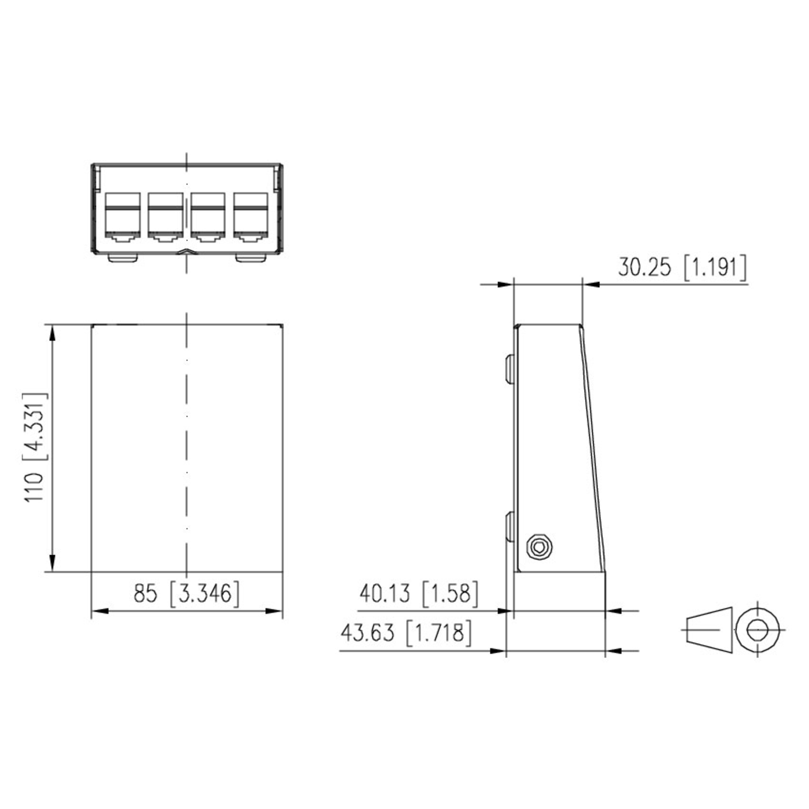METZ CONNECT BTR E-DAT Modul Installation Box Network Surface