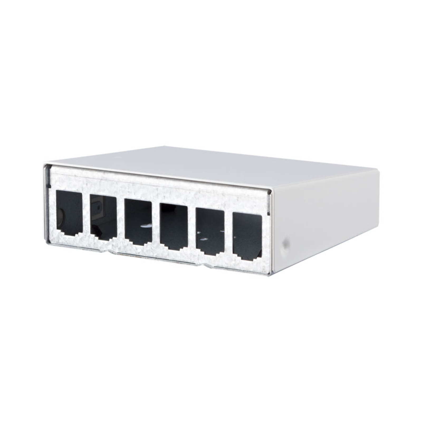 METZ CONNECT Module AP Housing 6 Port Pure White Uncovered