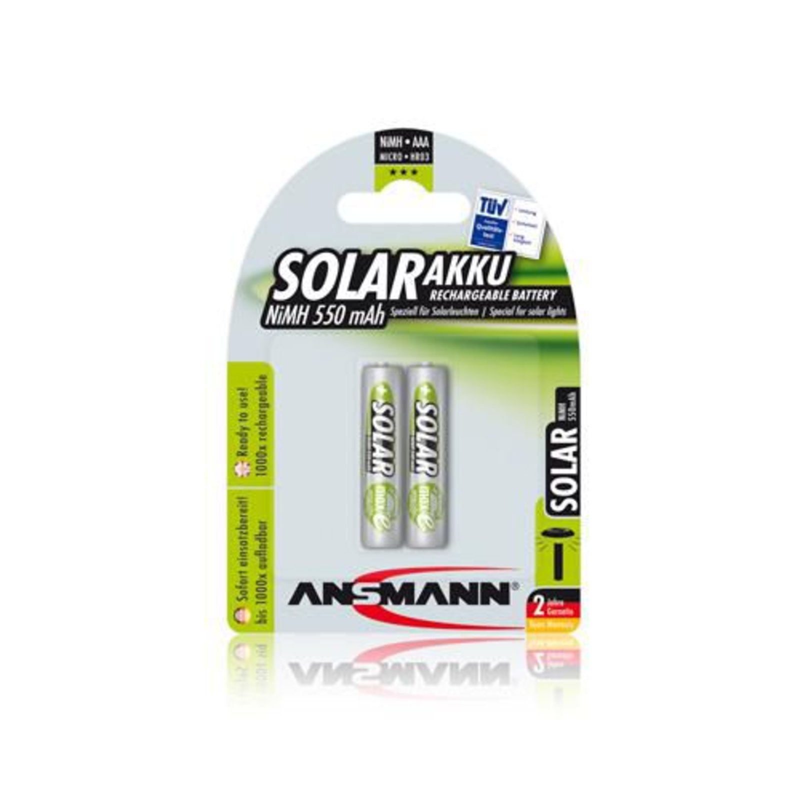 Ansmann Solar Battery 2 X AAA NiMH (rechargeable)