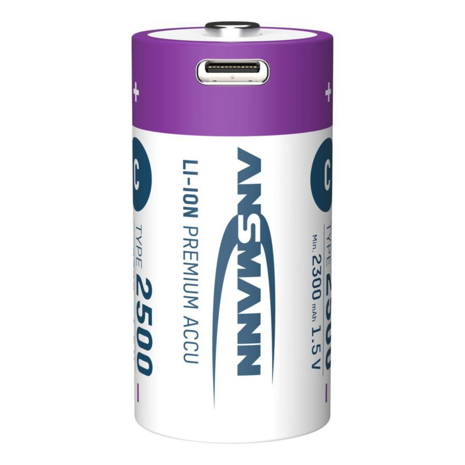 Ansmann ANS Li-ion Rechargeable Battery C Baby 2300 MAh 1.5 V 2-pack
