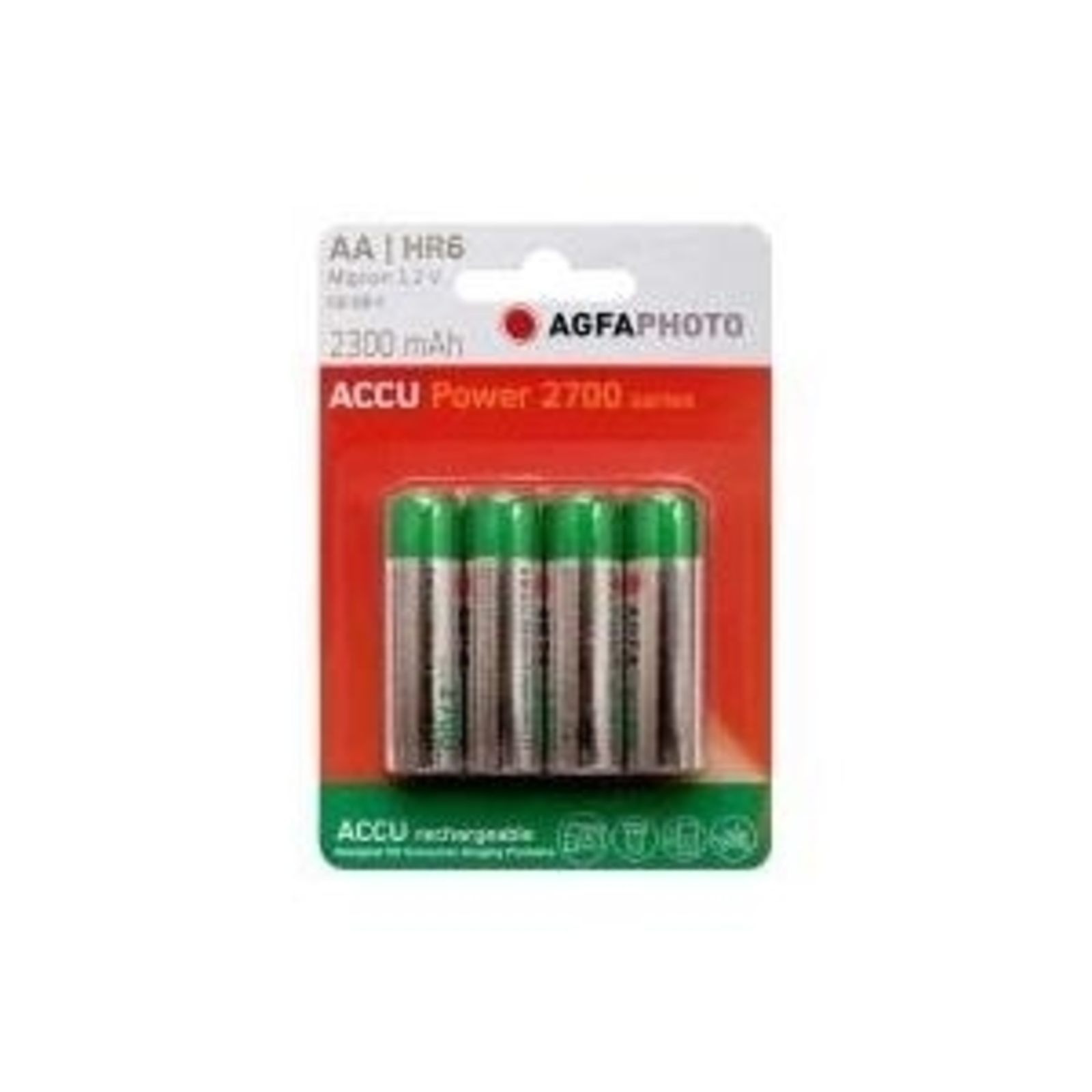 AgfaPhoto NiMh Mignon 2300 MAh Nickel Metal Hydride (NiMH) AA (70109)