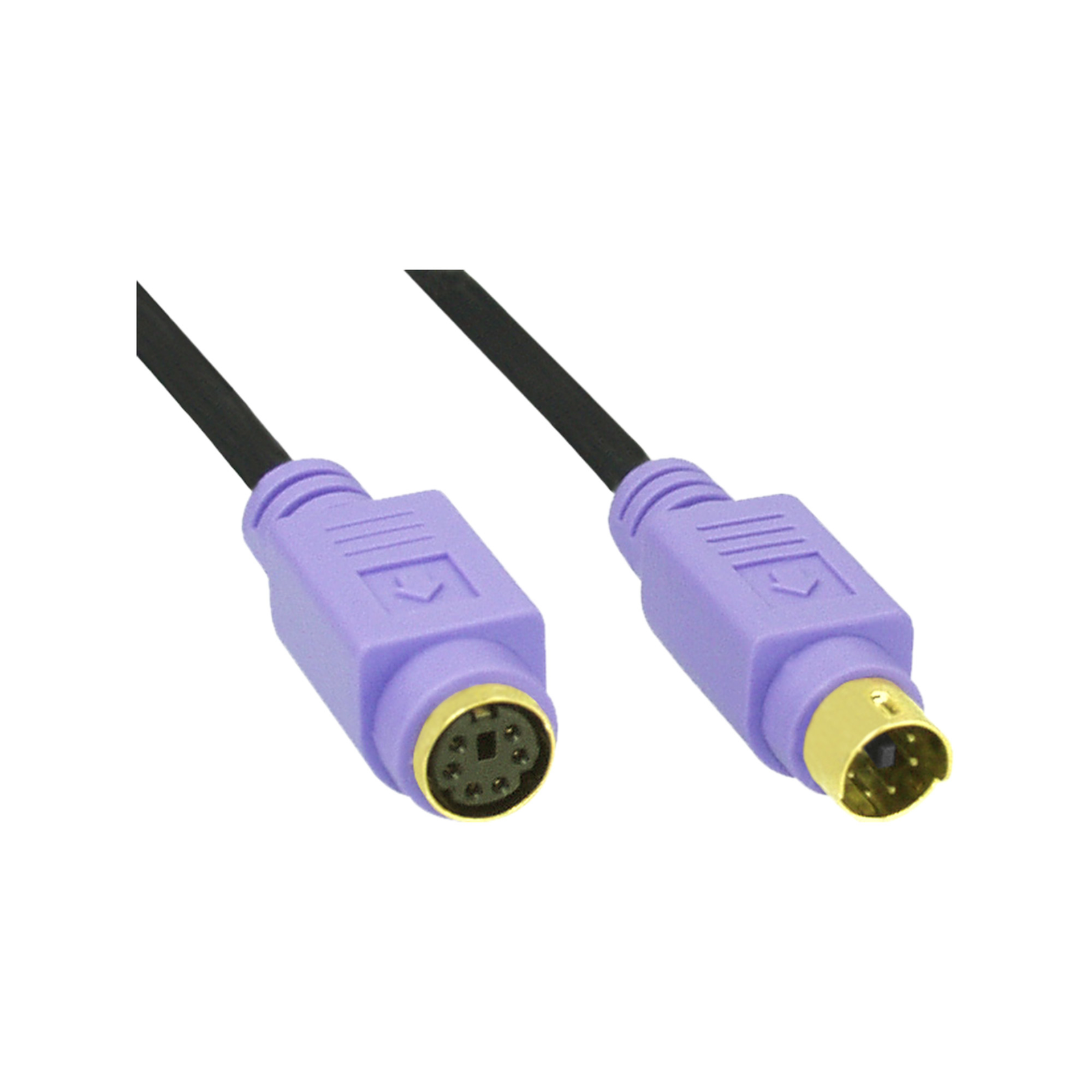 InLine PS-2 Extension Male Female PC99 Violet Plugs PREMIUM 2m