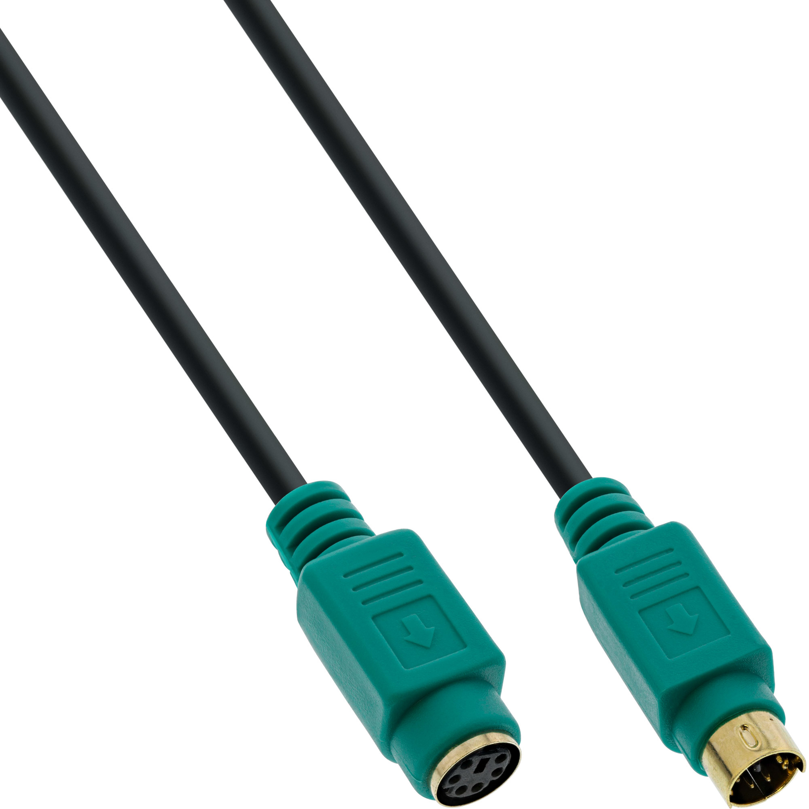 InLine PS-2 Extension Male Female PC99 Green Plug PREMIUM 3m
