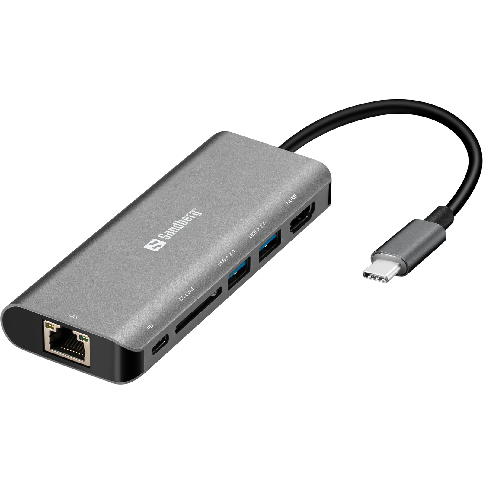 SANDBERG 136-18 Sandberg Docking Station USB-C HDMI+LAN+SD+USB 61W