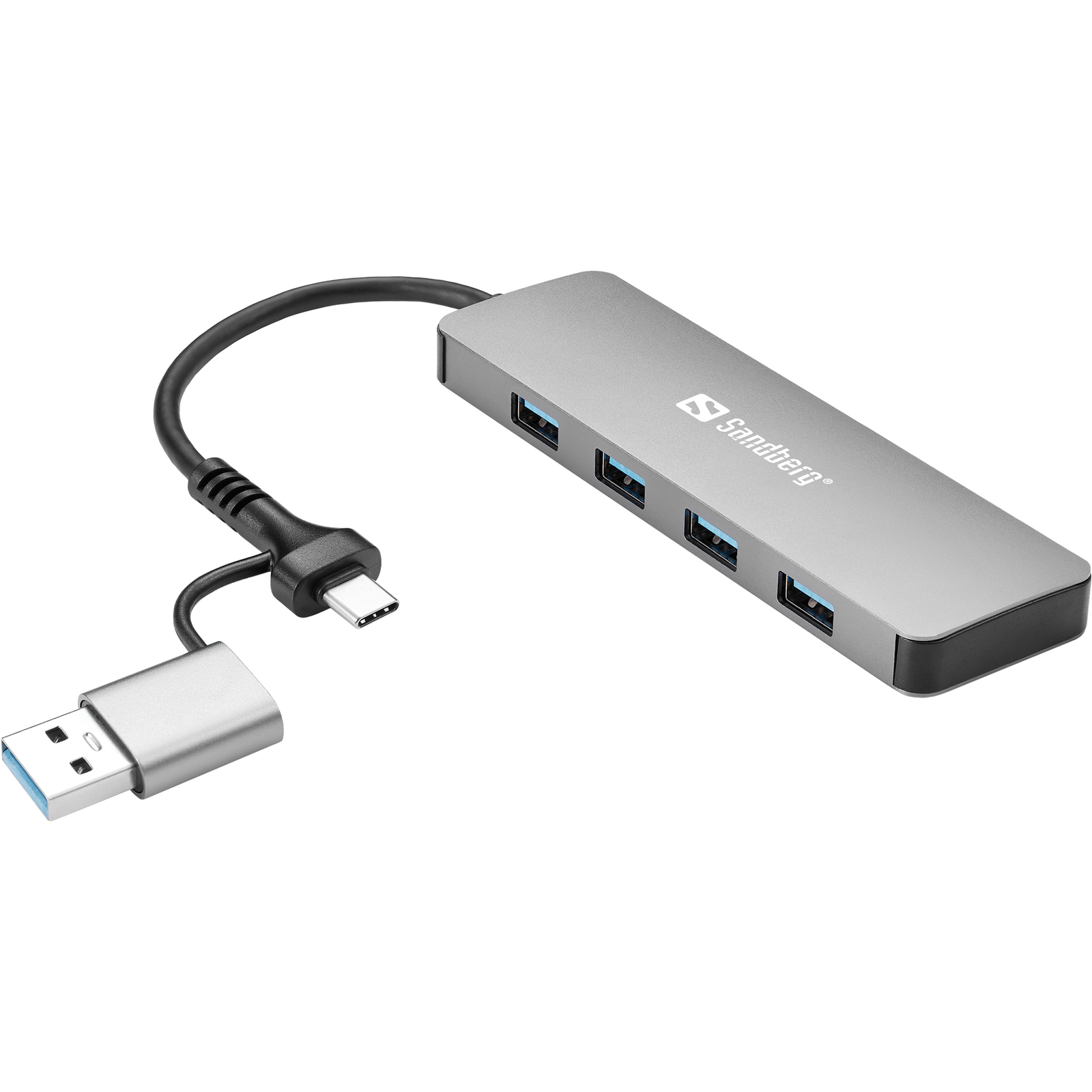 SANDBERG USB-C/A to 4xUSB 3.0 Hub 3.0