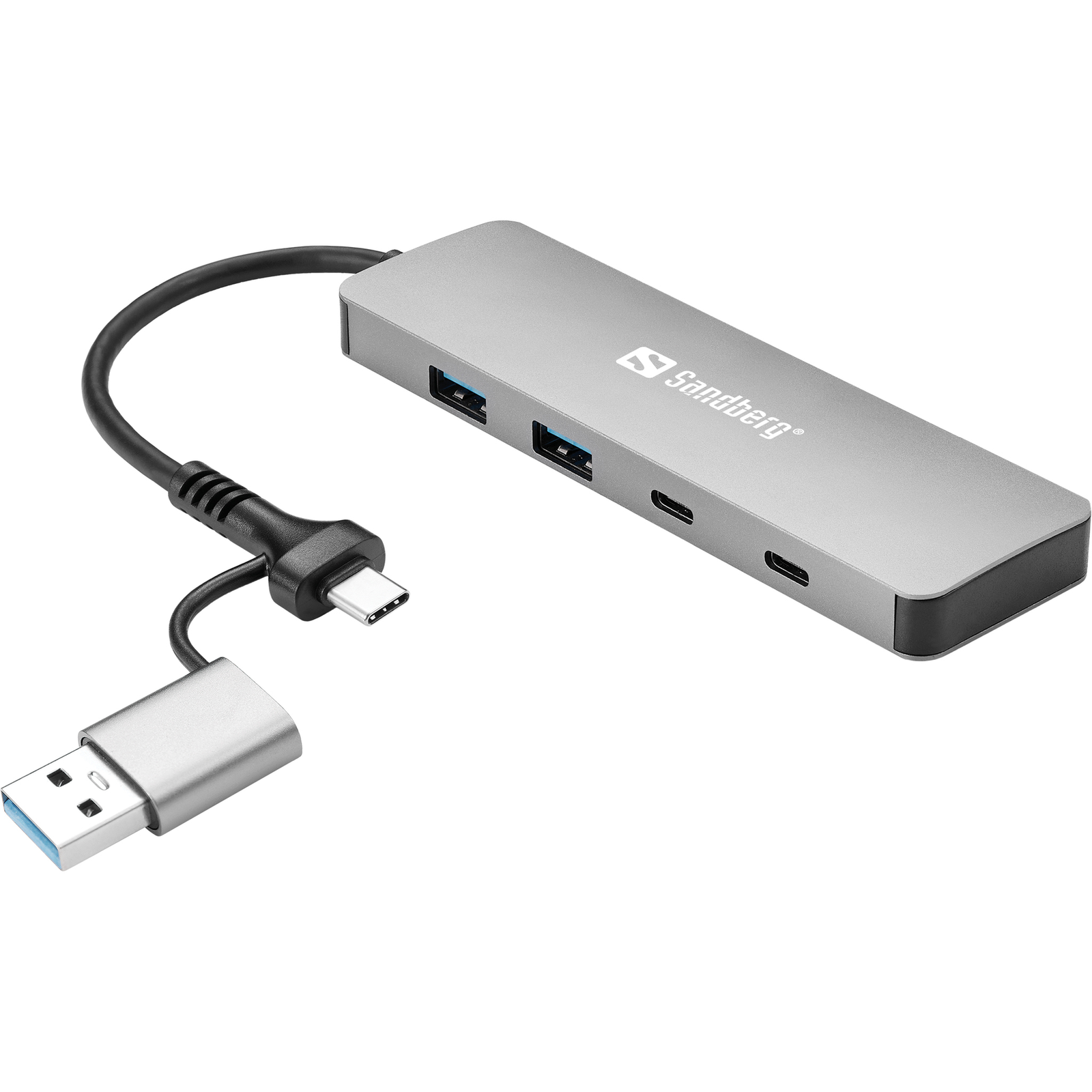 SANDBERG USB-C/A to 2xUSB-A+2xUSB-C Hub