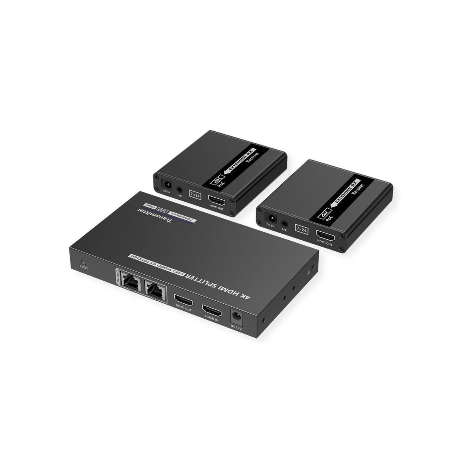 VALUE 1x2 HDMI Splitter+ Extender over TP 4K30Hz 40m Digital-Display-Video