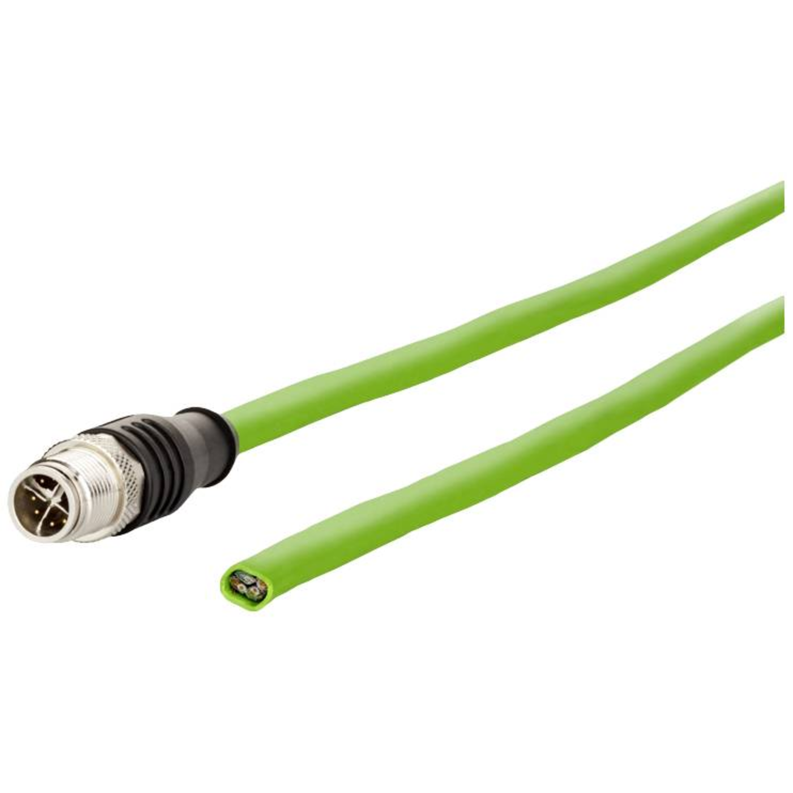 METZ CONNECT Ethernet M12 Connection Cable 1xplug Straight X-coded 5 M Cable Network