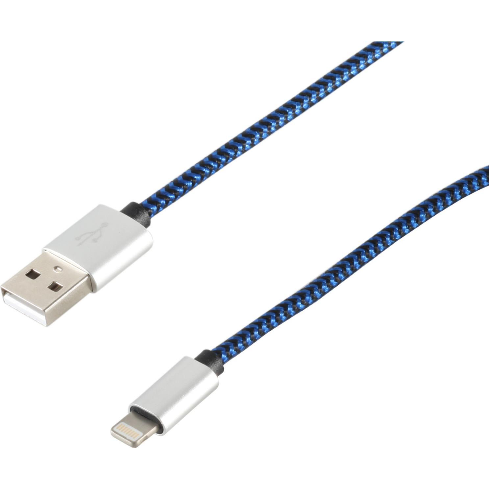 ShiverPeaks 14-50022 2m USB A Lightning Blue Mobile Phone Cable Digital/Data 2 M