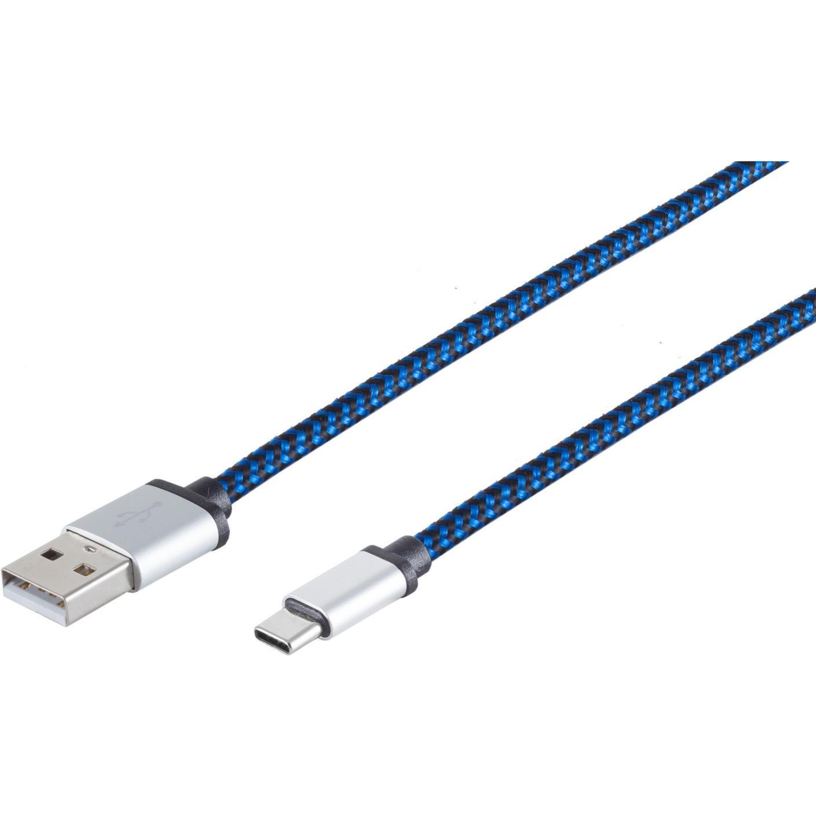 ShiverPeaks USB Charging Cable A-ST to C-ST Nylon Blue 2.0 M Digital/data 2 M