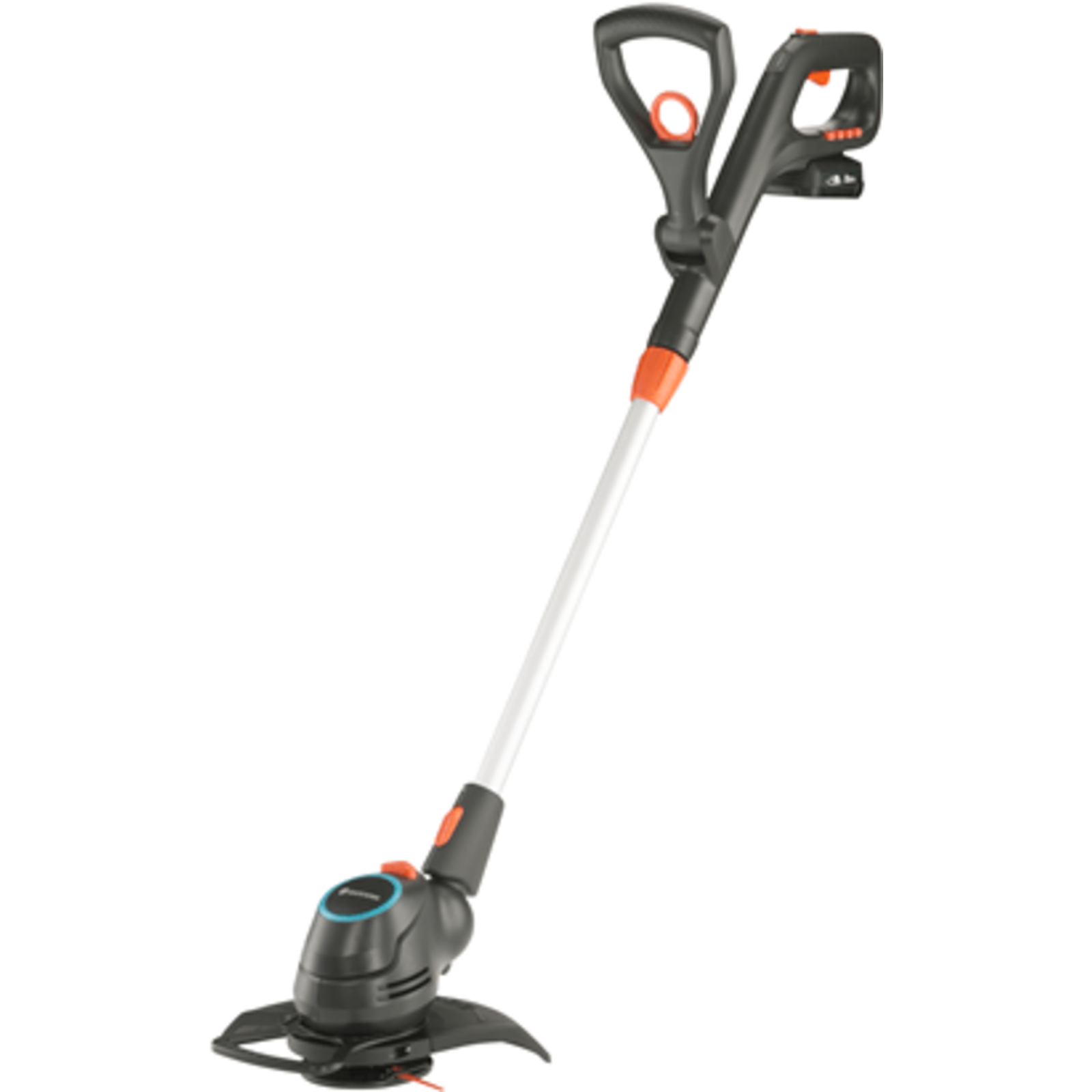 Gardena Cordless Lawn Trimmer ComfortCut 23 18V P4A Ready-To-Use Set Grey orange