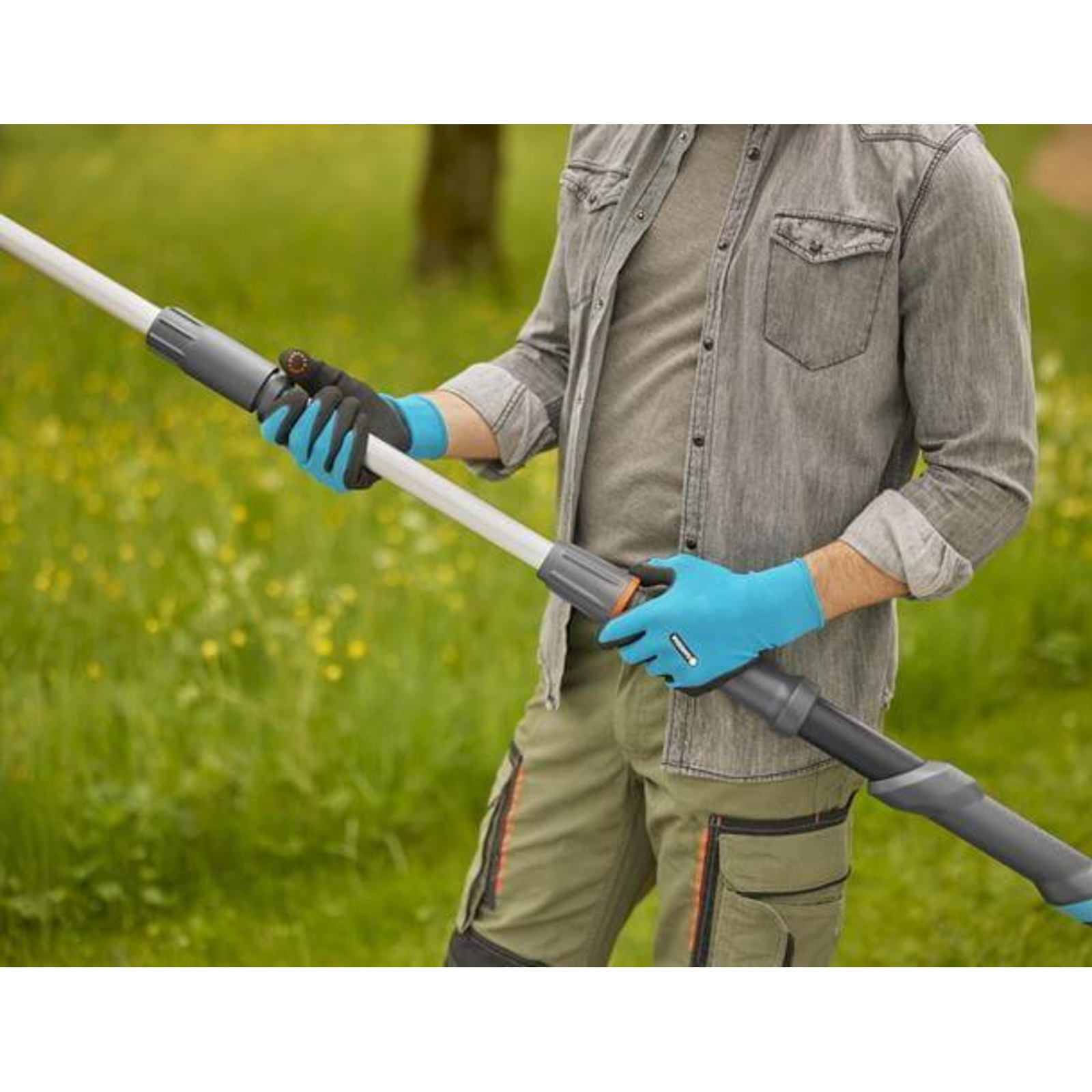 Gardena Cordless Telescopic Pruning Shears HighCut 250 18V P4A 18V Dark Grey Turquoise