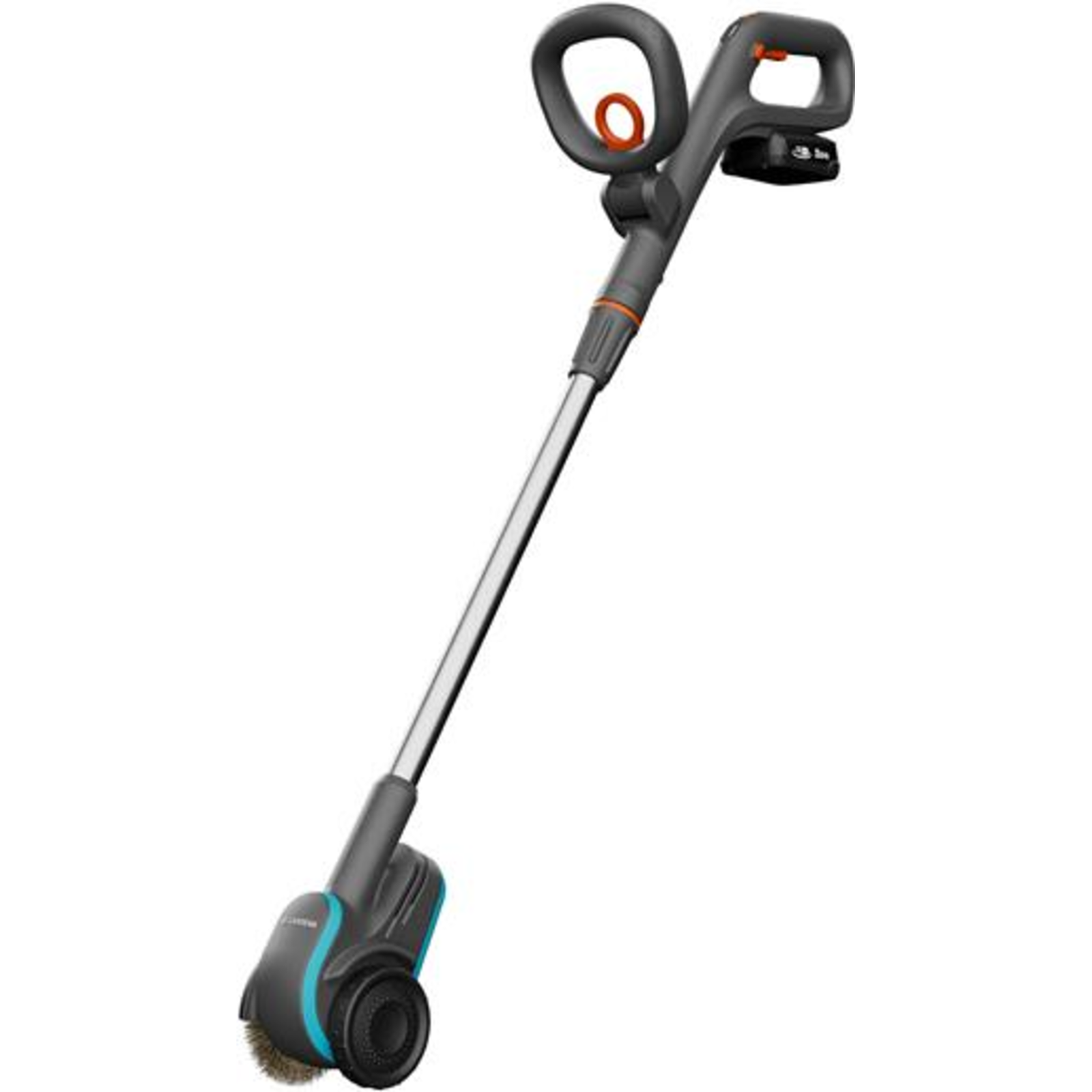 Gardena EasyWeed 1800 18V P4A Cordless Crevice Brush Grey Turquoise Li-Ion Battery 2.0Ah P4A
