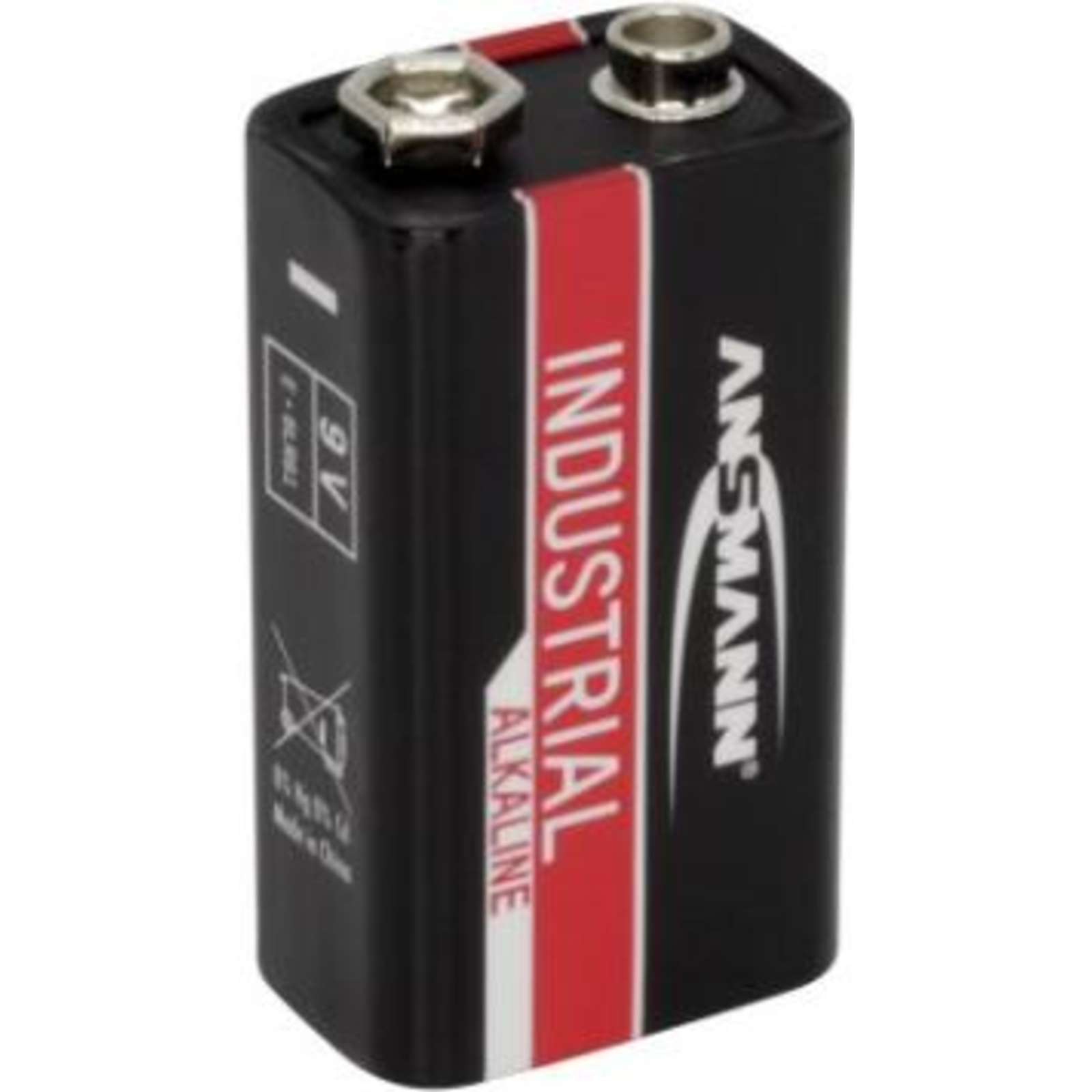 Ansmann 1505-0001 Disposable Battery 9V Alkaline 9 V 10 Pieces Cd Cadmium Hg Mercury