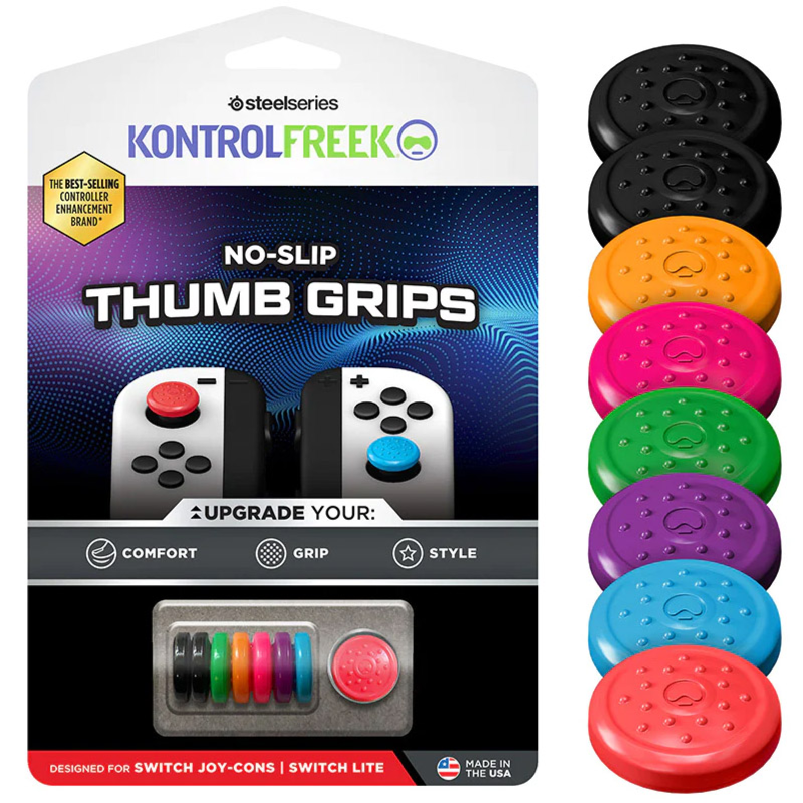 SteelSeries KontrolFreek No-Slip Thumbgrip 8-pack Nintendo Switch JoyCon