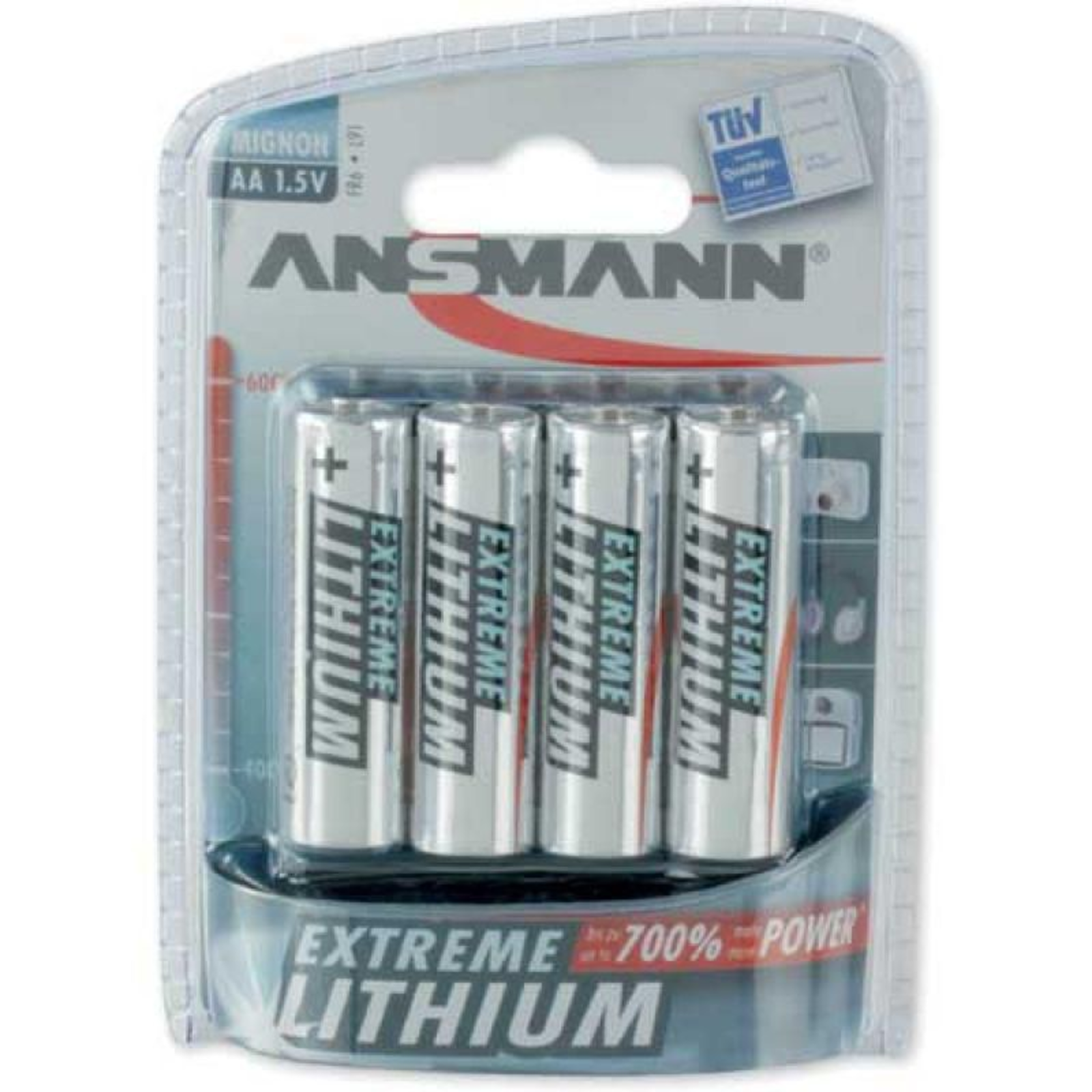 Ansmann Mignon Extreme Lithium Battery 4 X AA Type