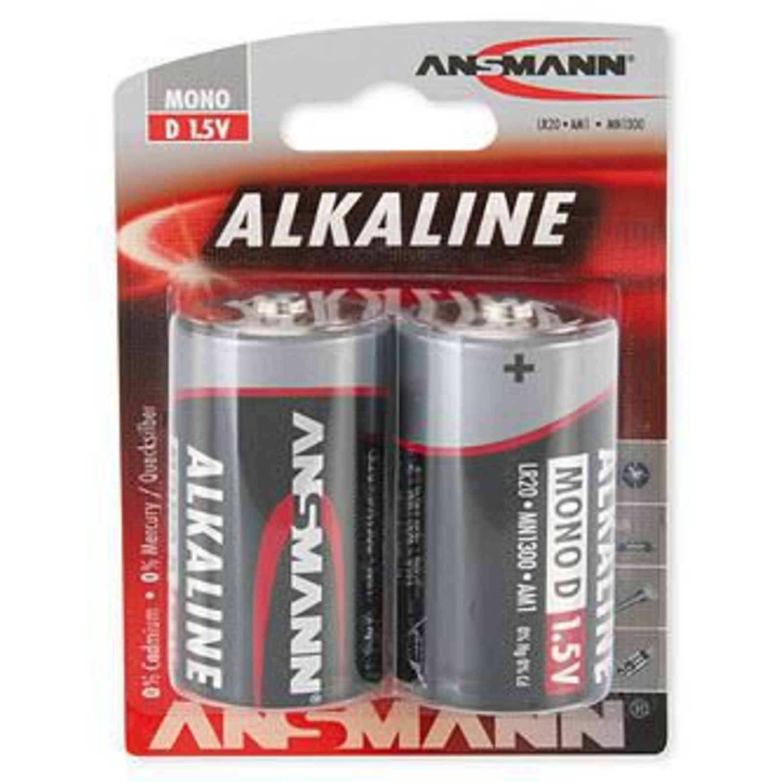 Ansmann RED LINE Battery 2 X D Alkaline