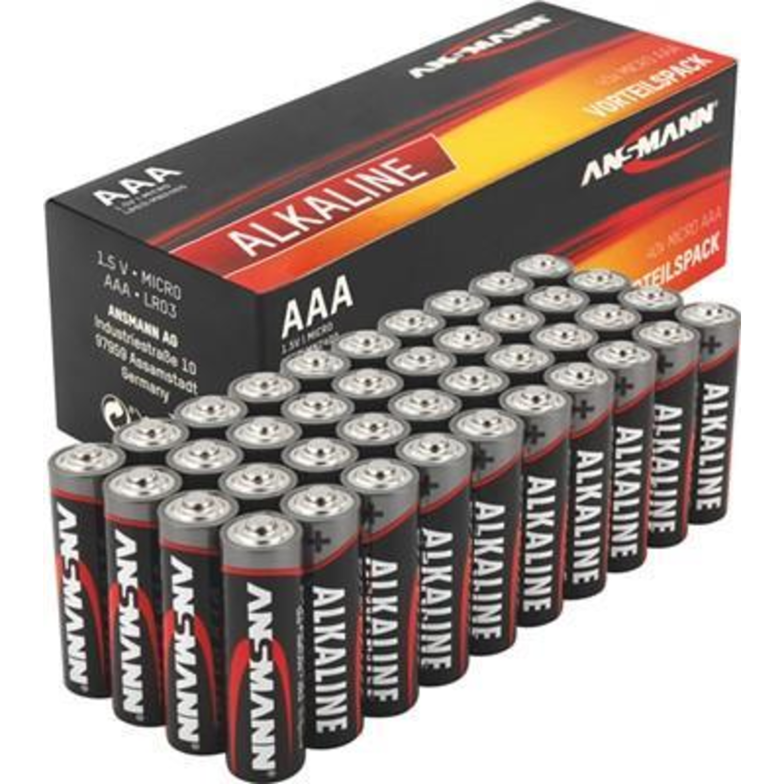 Ansmann AAA Red 40-pack Micro Battery Micro (AAA)