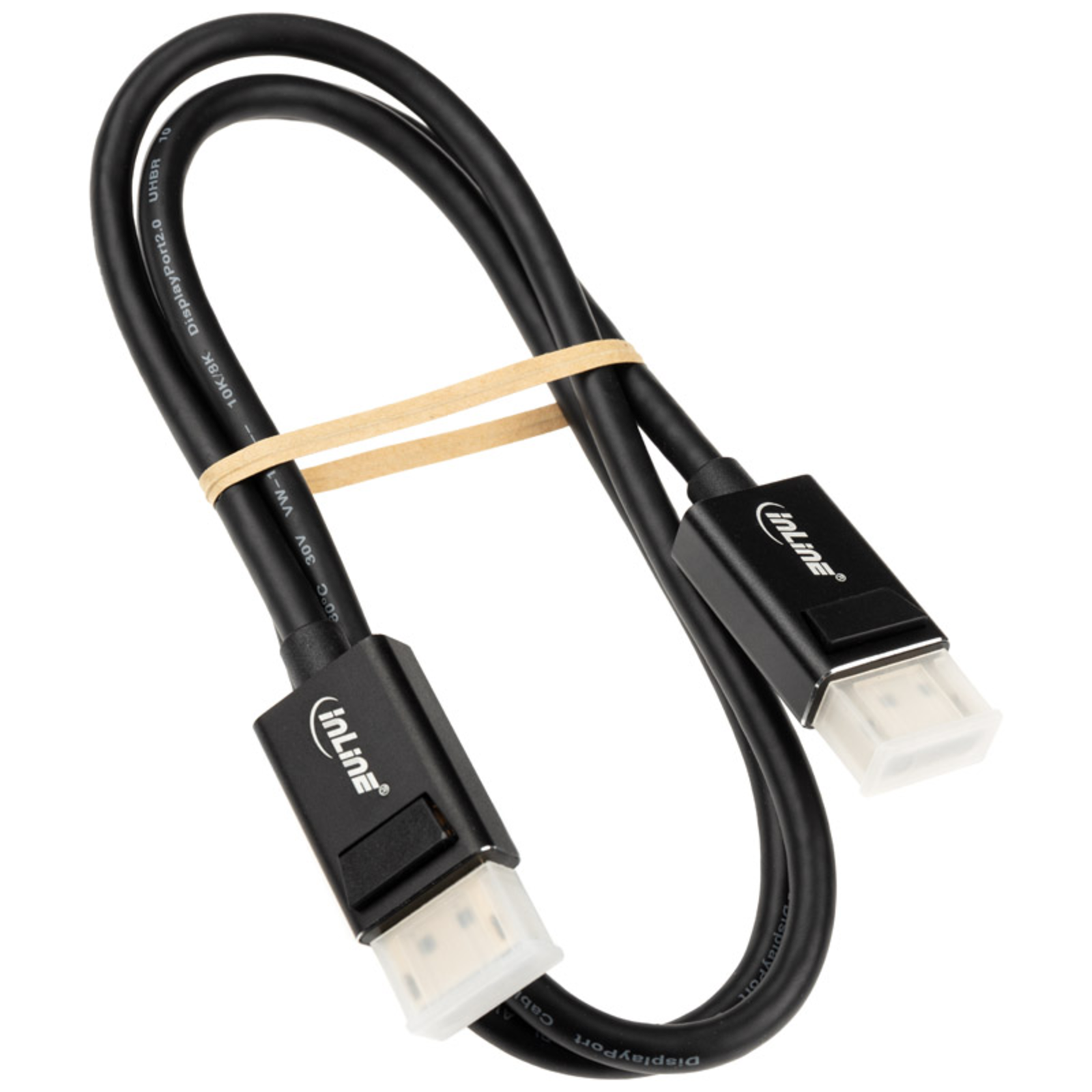 InLine DisplayPort 2.0 Cable 8K4K UHBR Black gold-plated Contacts 1m
