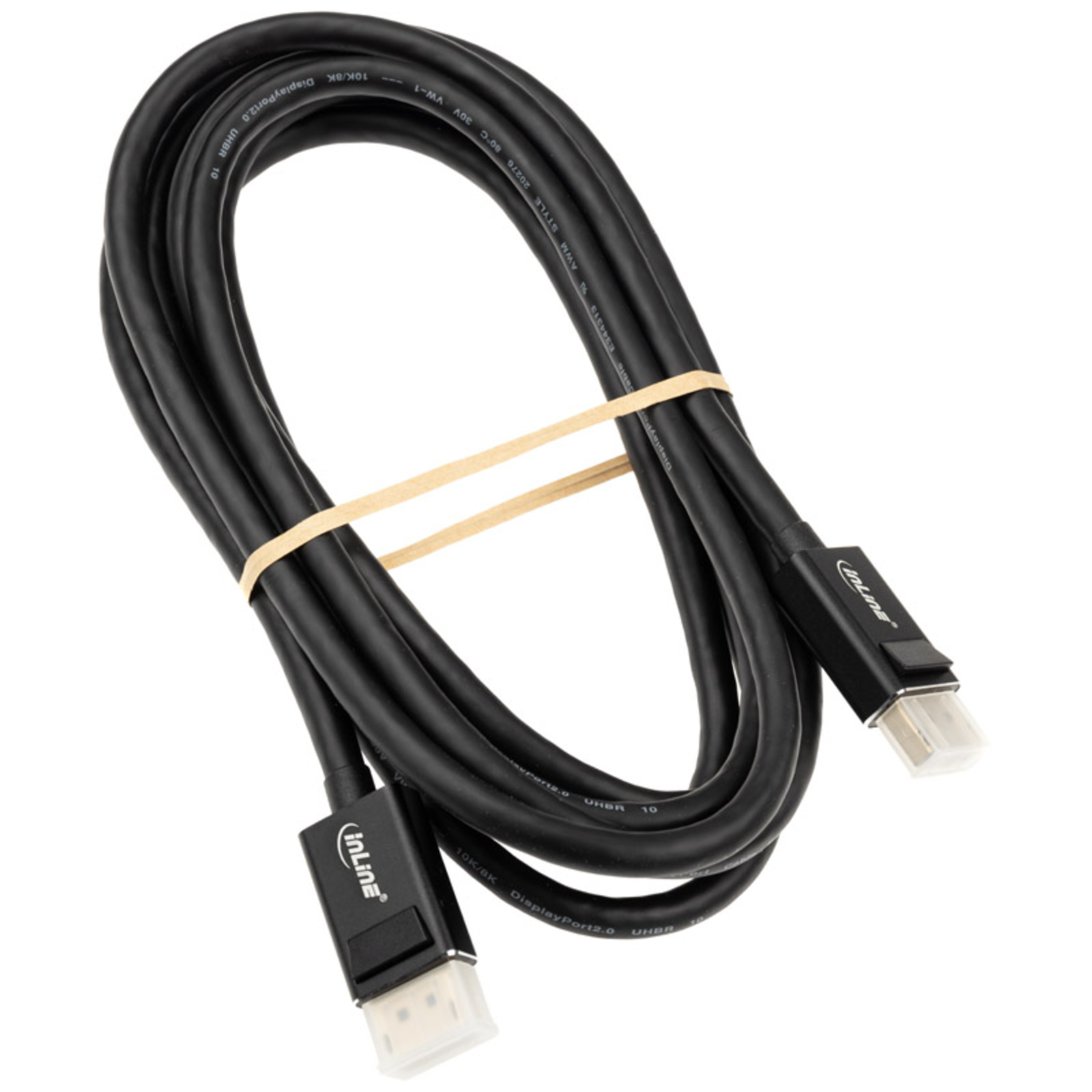 InLine DisplayPort 2.0 Cable 8K4K UHBR Black gold-plated Contacts 3m