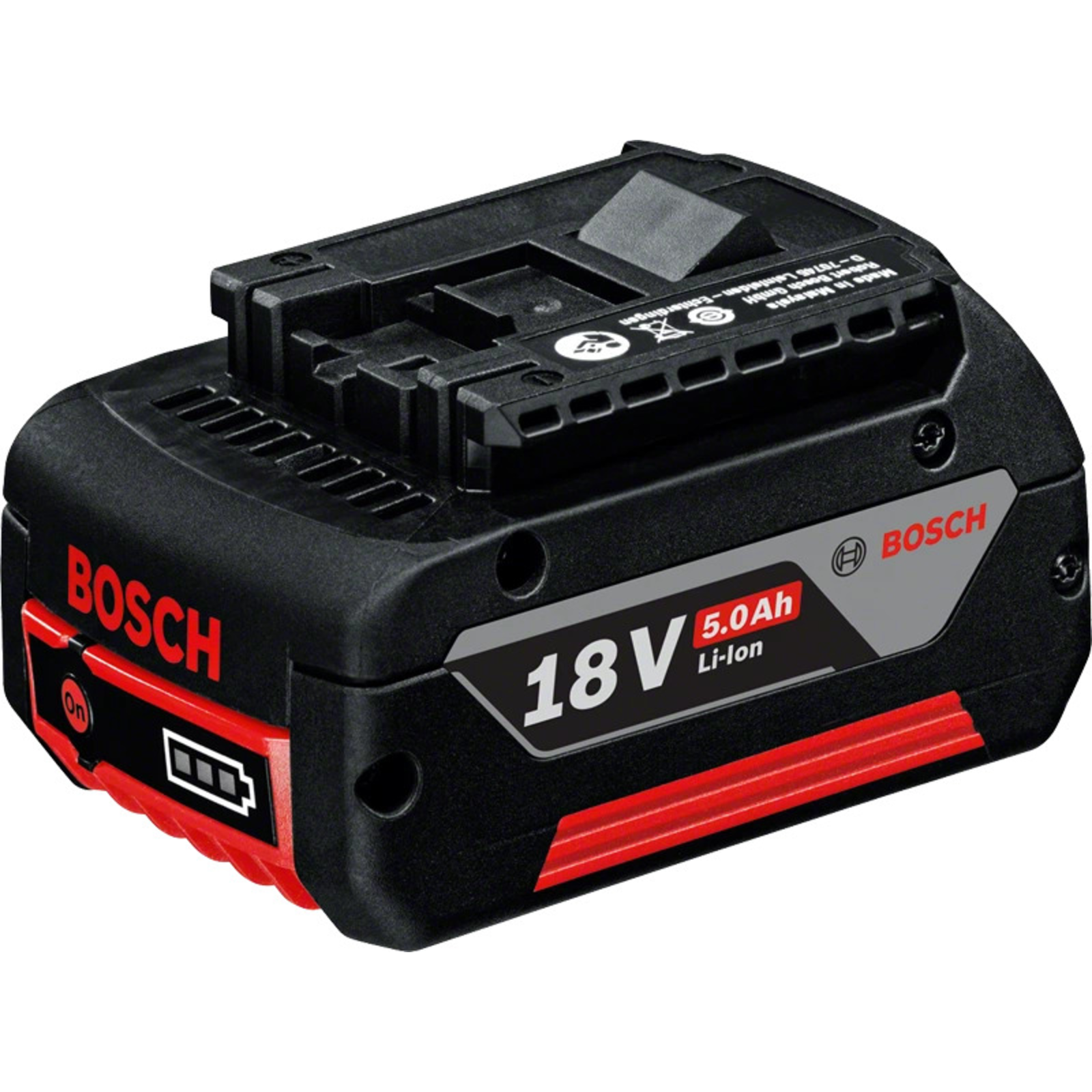 Bosch GBA 18V 5.0Ah Professional Rechargeable Battery Black Red AMPShare Alliance