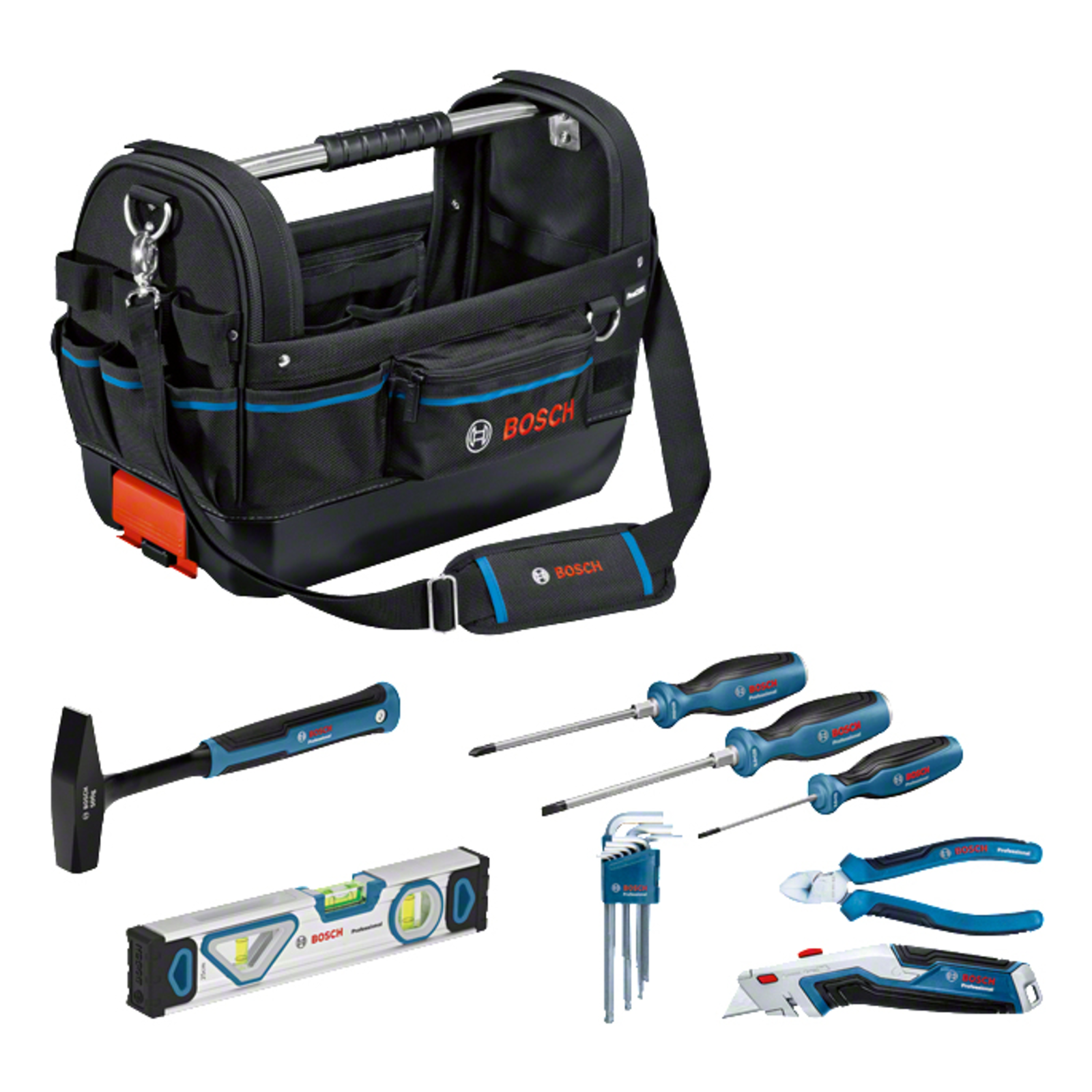 Bosch GWT 20 Tool Bag And Professional Hand Tool Set