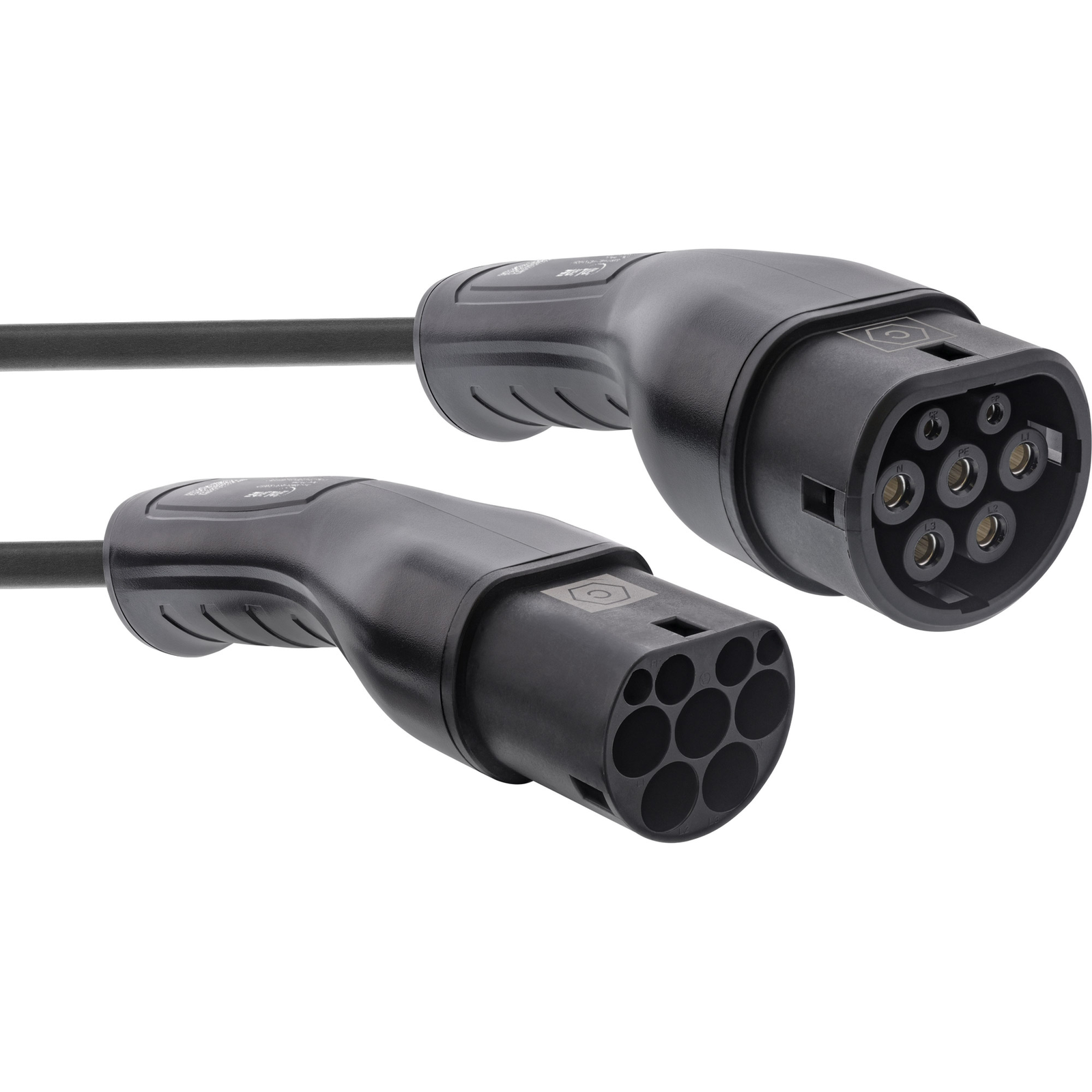 InLine EV Car Charging Cable 11kW Type 2 3-phase 7.5m