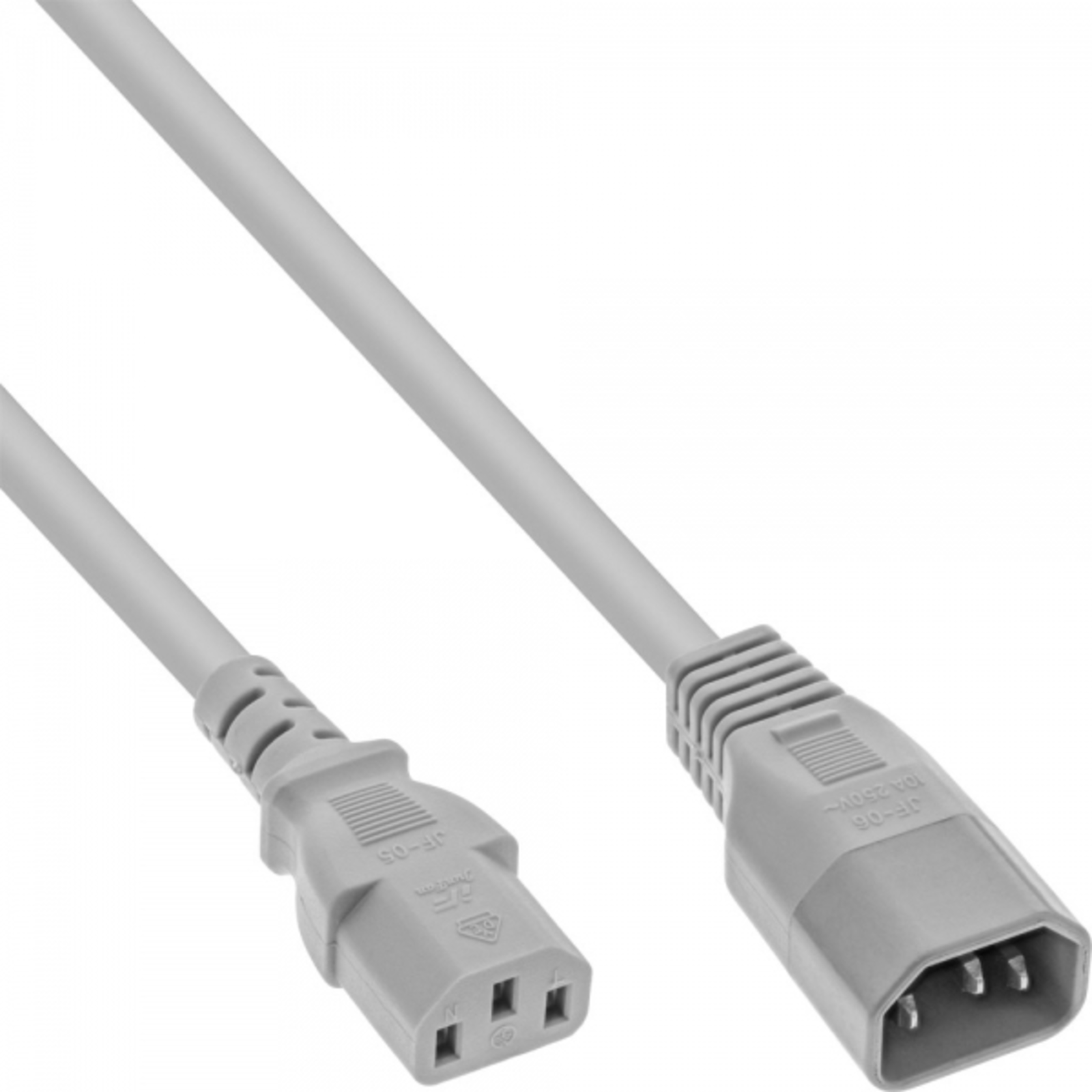 InLine Cold Appliance Extension C13 to C14 Gray 1.8m