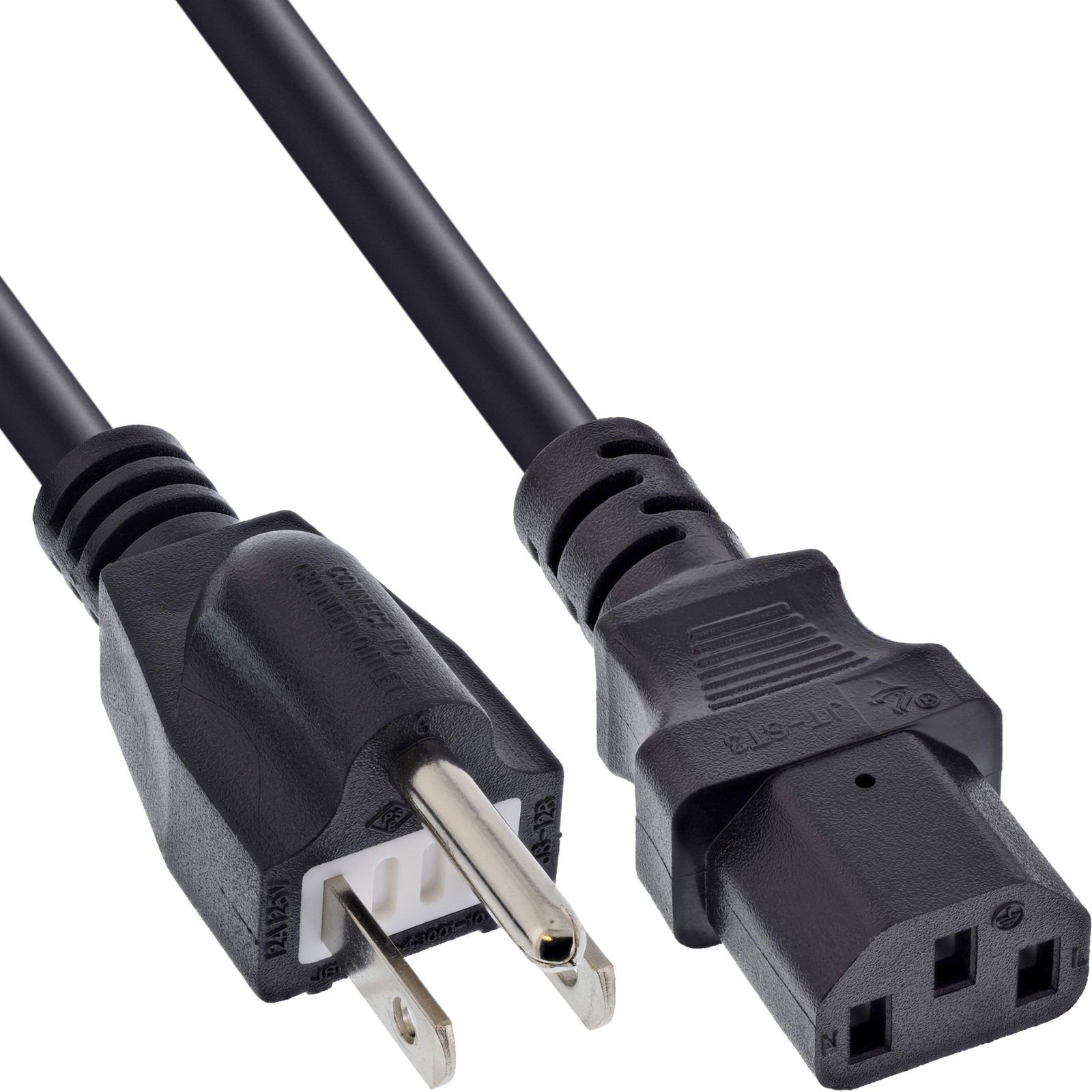 InLine Mains Cable Mains Plug Japan to Cold Appliance Plug C13 5m