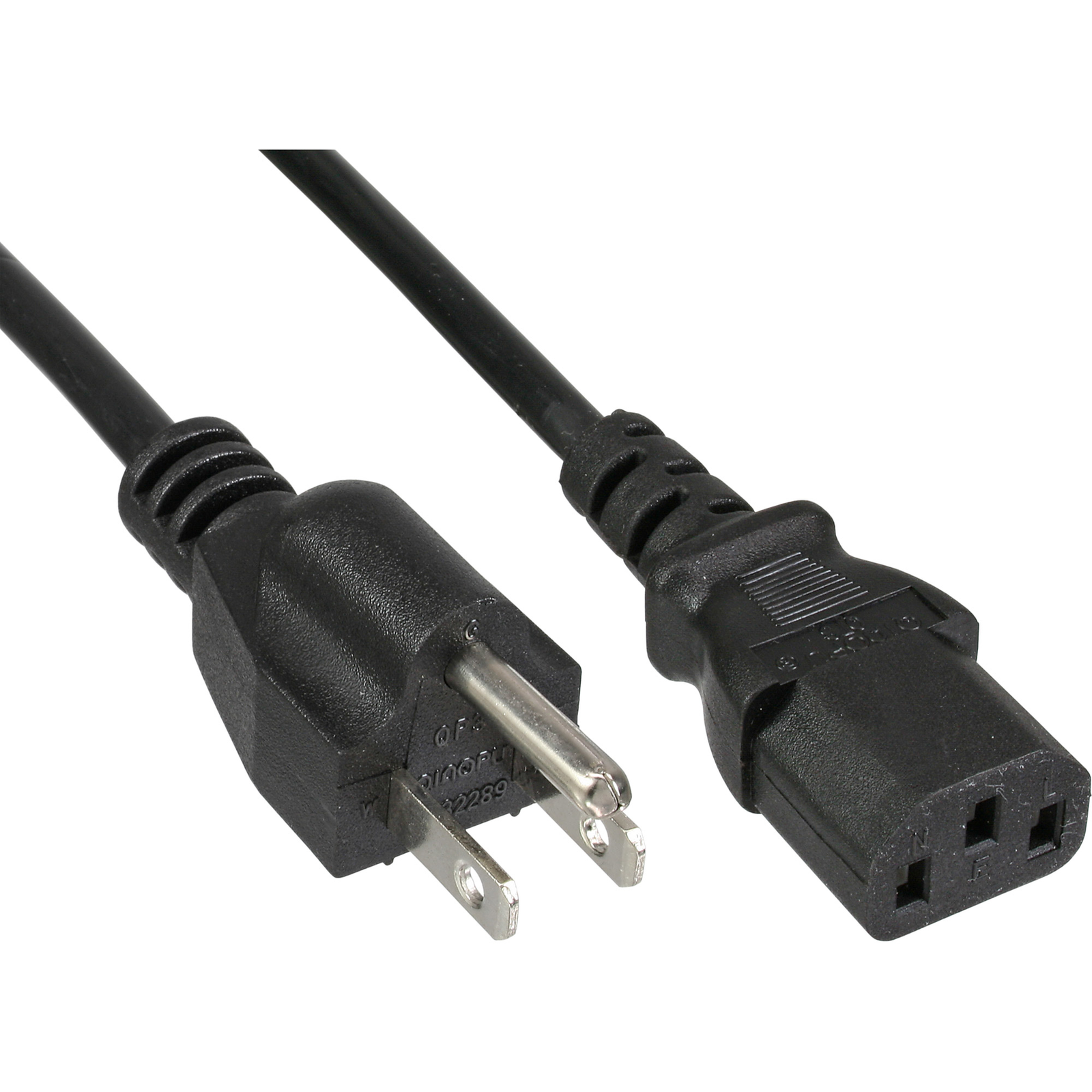 InLine Power Cable USA Mains Plug to C13 Mains Plug 5m