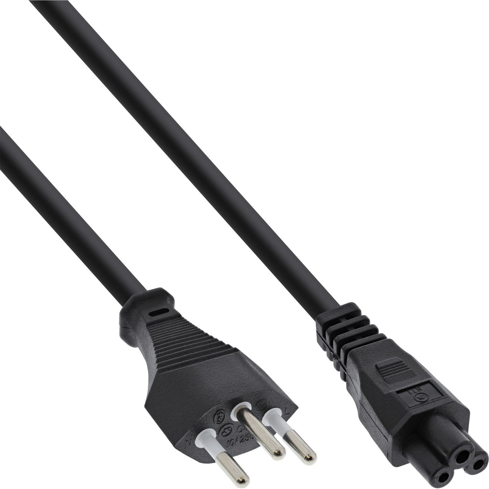 InLine Power Cable for Notebook Switzerland 3-pin Connector 2m
