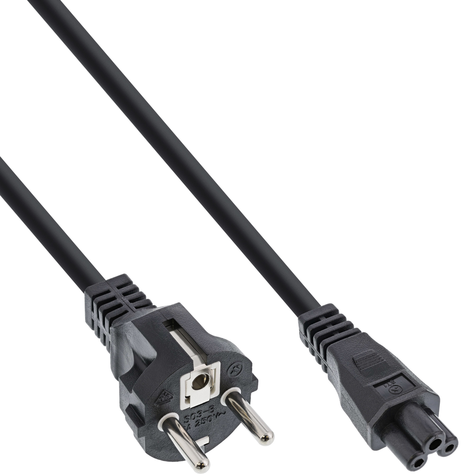InLine Power Cable for Notebook 3-pin Connector Black 0.3m
