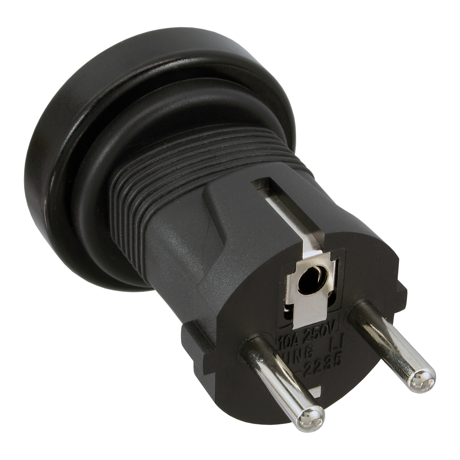 InLine Travel Adapter Australia Socket to Earthing Contact Plug