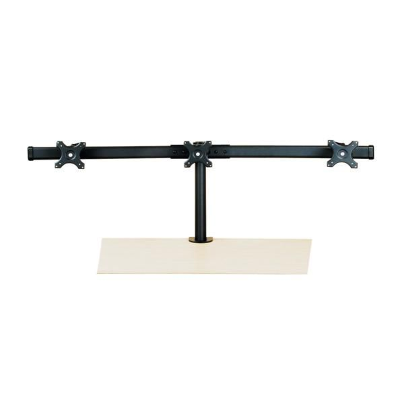 VALUE Triple LCD Arm Black Table Mounting 8 Kg 75 X 75mm 100 X 100mm Black